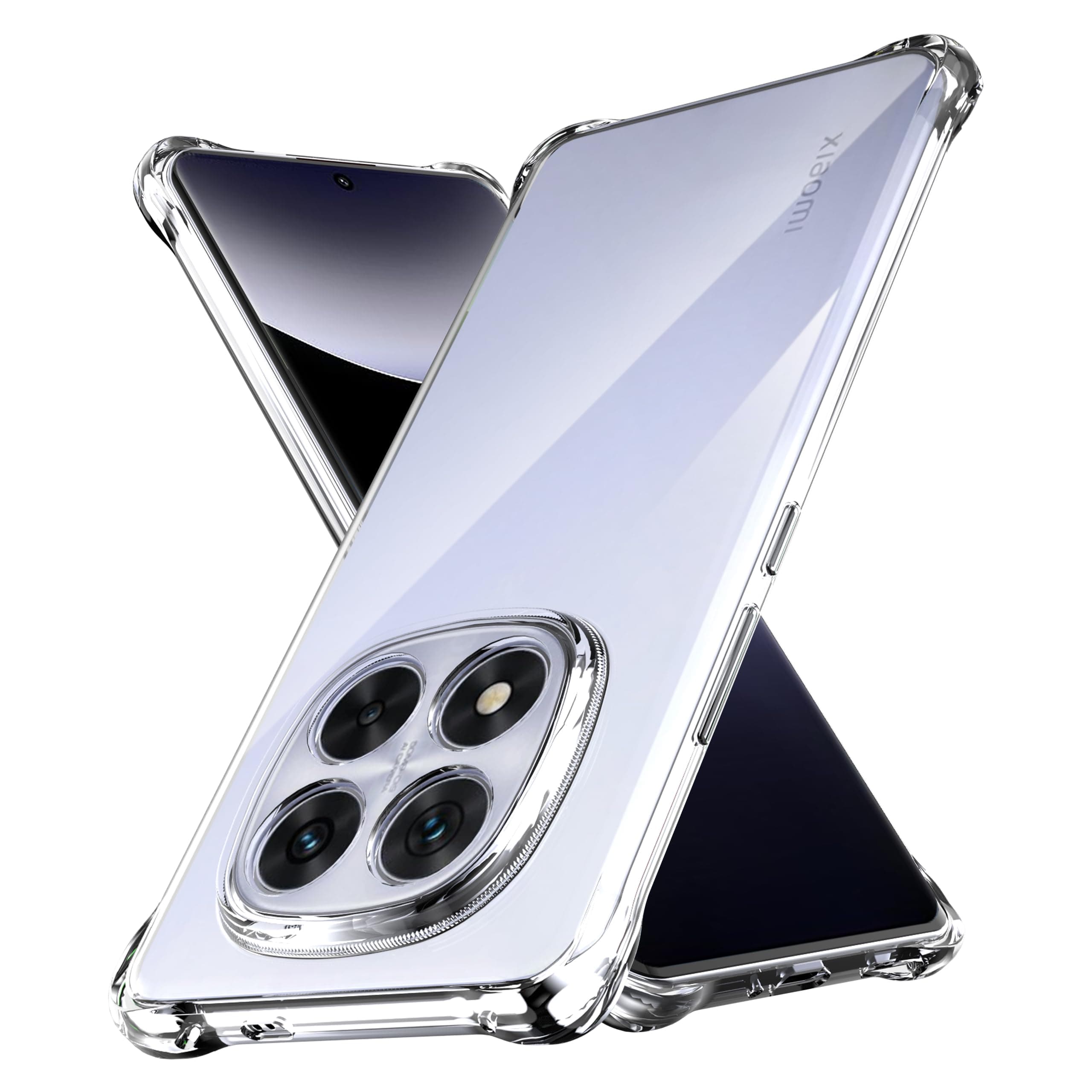 Compatible with Redmi Note 14 Pro 5G/Note 14 Pro+ 5G/Redmi Note 14 Pro Plus 5G /Xiaomi Poco X7 5G Case(Anti Yellowing) Clear Cover Phone Case.Military-Grade Shockproof.Ultra-Thin Drop-Proof