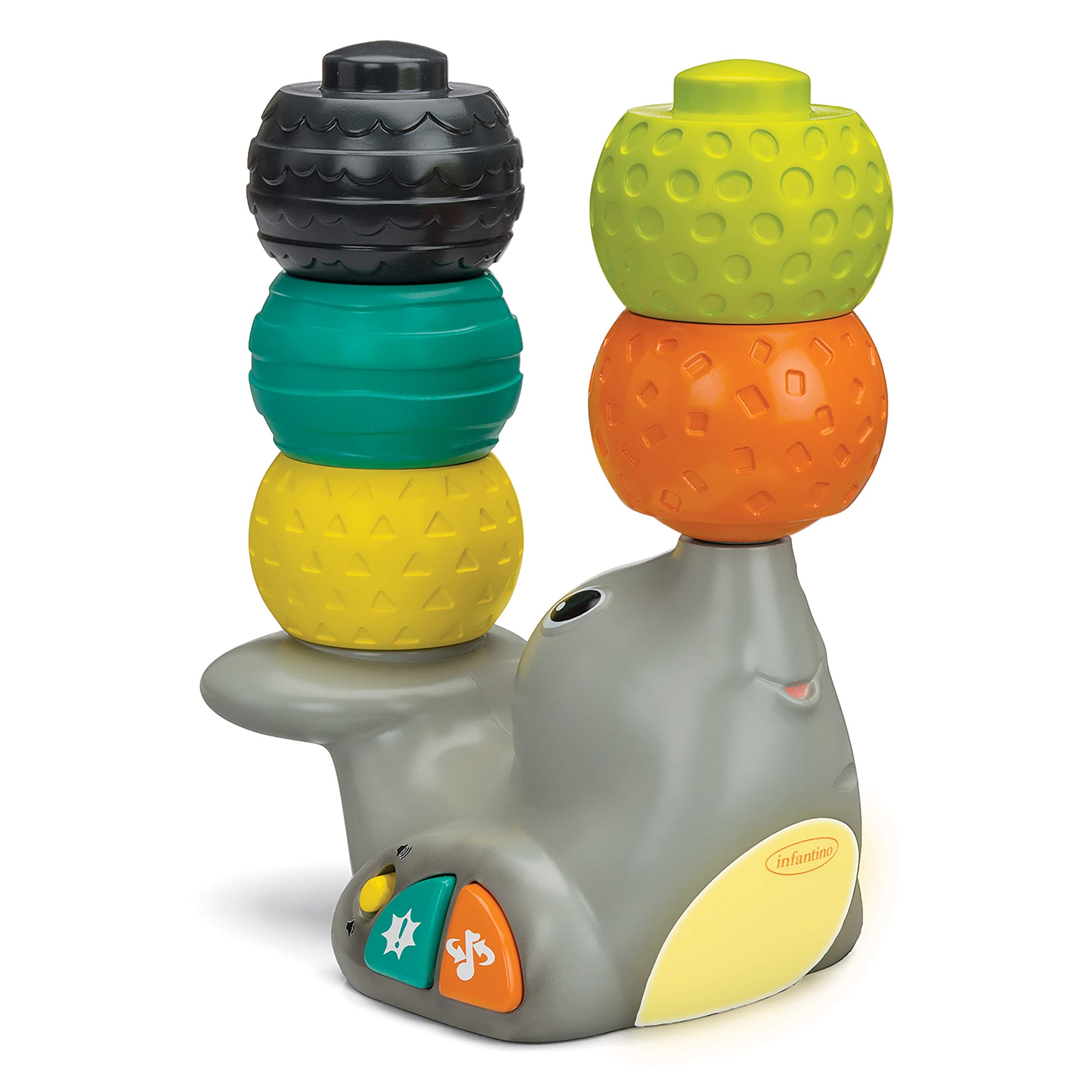 Infantino Stack & Spin Seal |Baby Activity , Learning & Developing Toys|