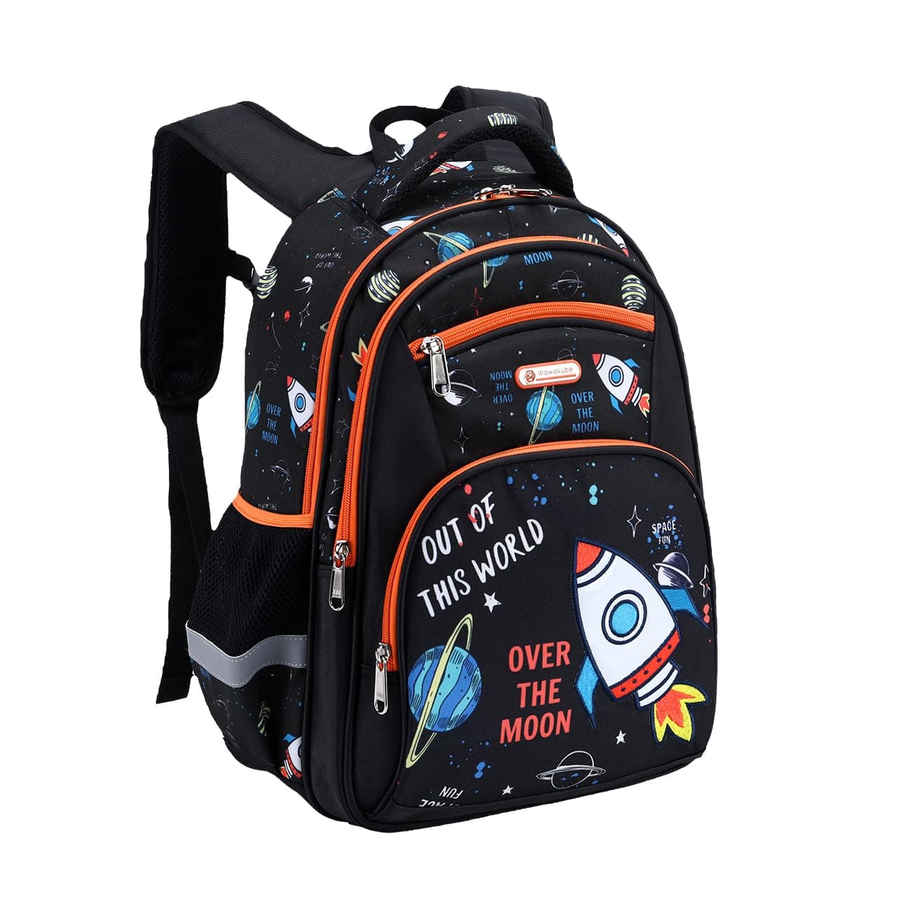 Backpack for Boys Girls School Bookbags,Kindergarten Elementary Middle School Lightweight Waterproof Multifunctional Large Capacity for Backpack (16 inch Space Fun Prints)