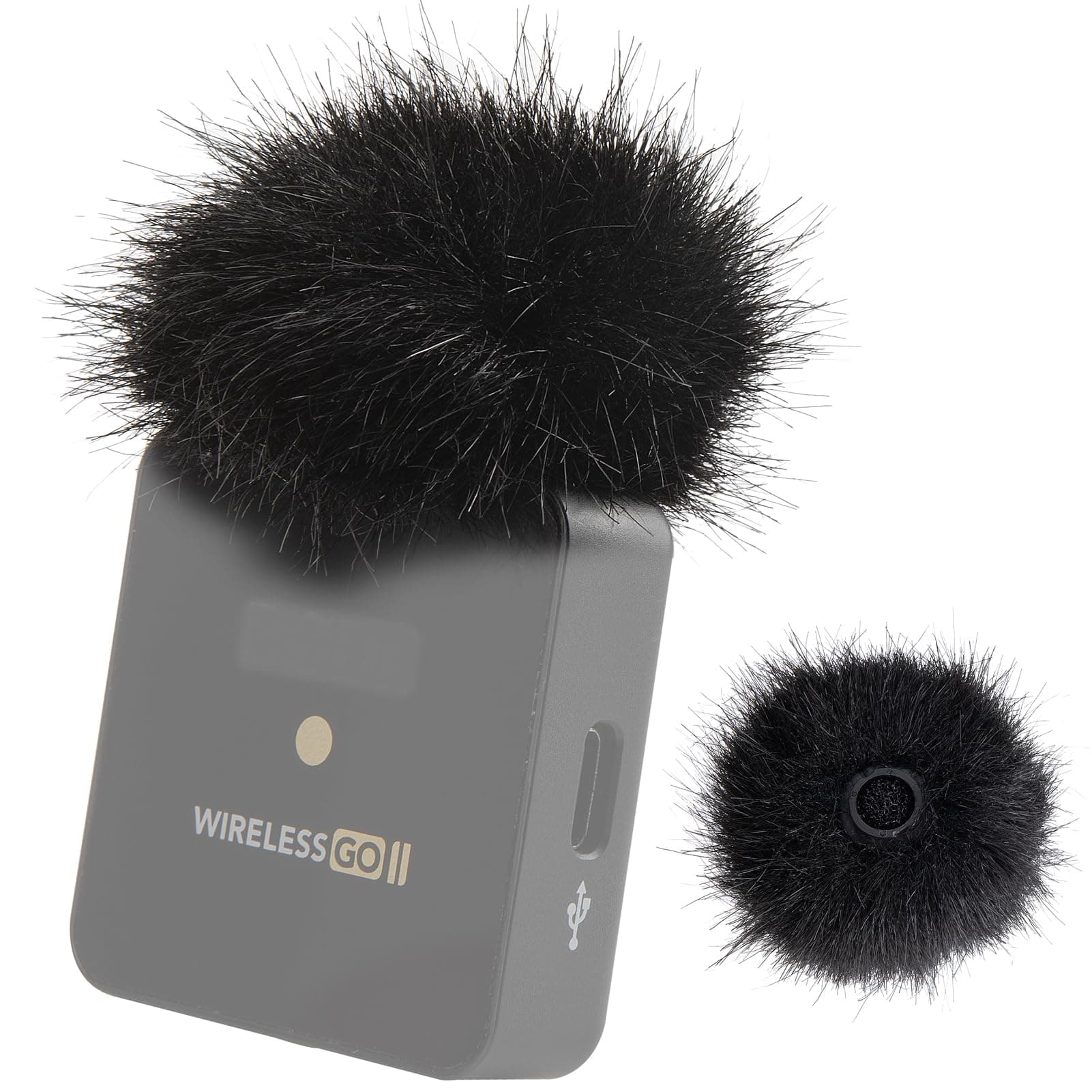 YOUSHARES 2PCS Wind Muff for Rode Wireless Go 2 Dual Channel Wireless System, Pop Filter Designed for RodeWireless Go II - Rode Go2 Mic Accessories