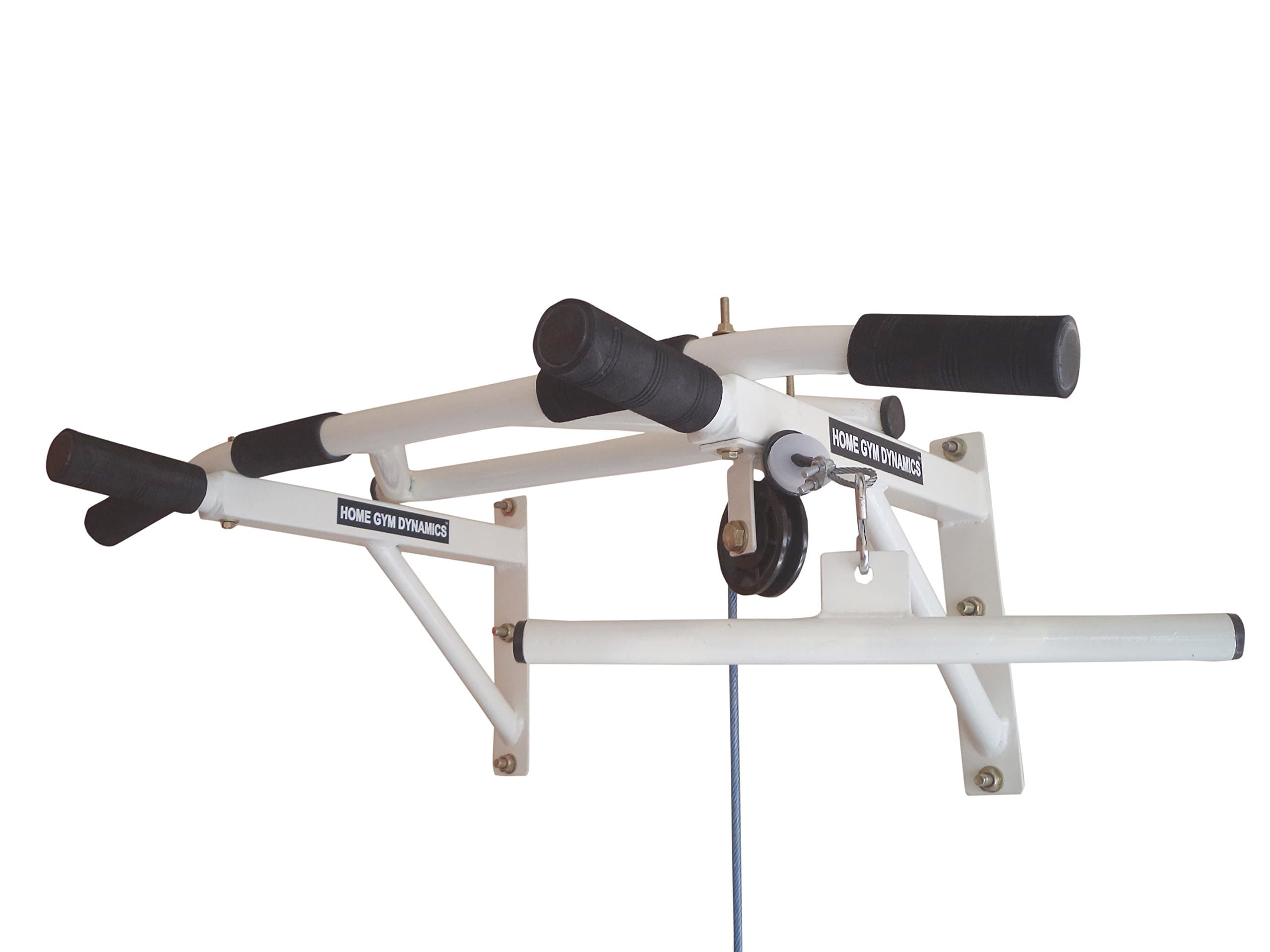 Home Gym Dynamics Multi Grip Pull Up Bar with LAT Pulley