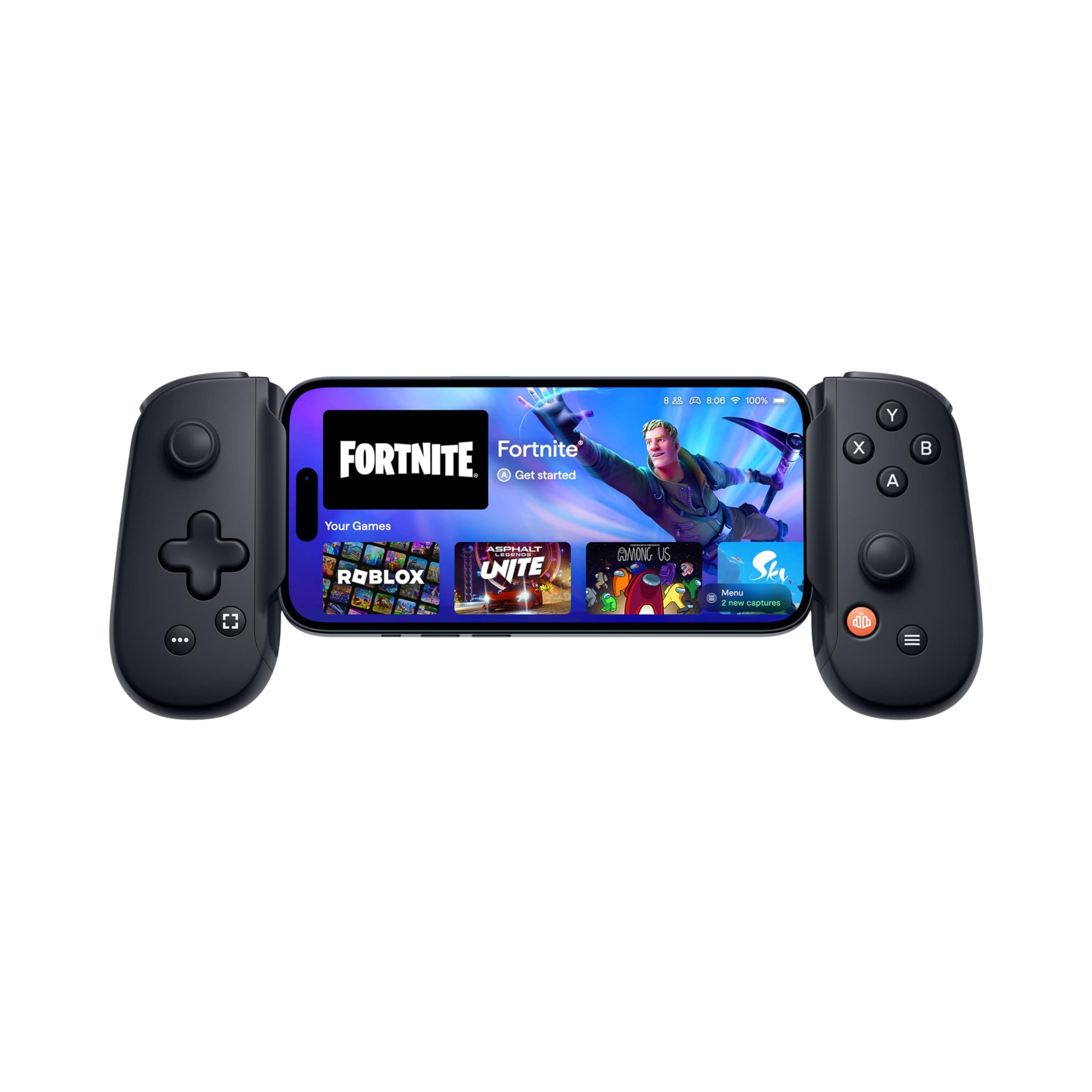 BACKBONE One Mobile Gaming Controller, USB-C Phone Controller for Android & iPhone 15/16/17 Series, 2nd Gen, Play Xbox, PlayStation, Fortnite, Call of Duty & More, With 3-Months of Apple Arcade Access