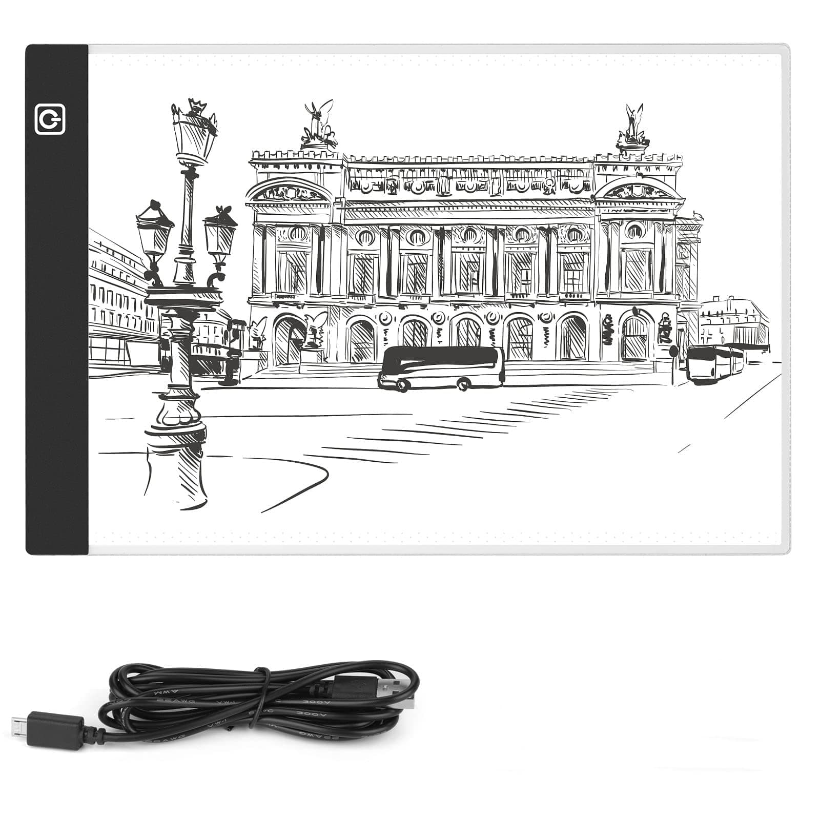 MAKINGTEC A4 LED Drawing Light Box (13" x 12" A4), black&white