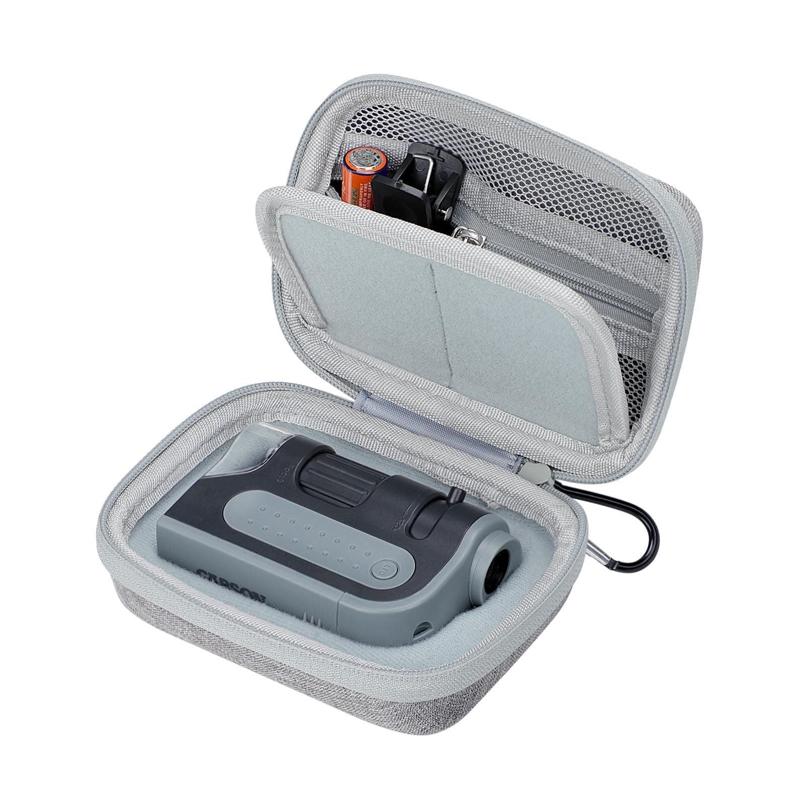 – Microscope Case for Carson MicroBrite Plus 60x-120x LED Lighted Pocket Microscope (MM-300) and for BEBANG LAKWAR Pocket Microscope, Hard Shell, Waterproof and Scratch Resistant(Case Only)