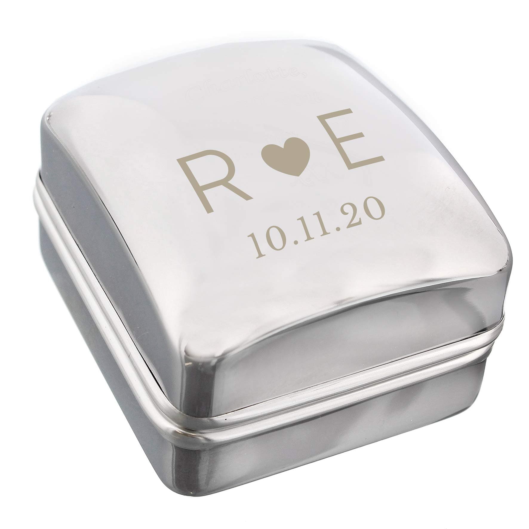 CalEli Gifts Personalised Ring Keepsake Box