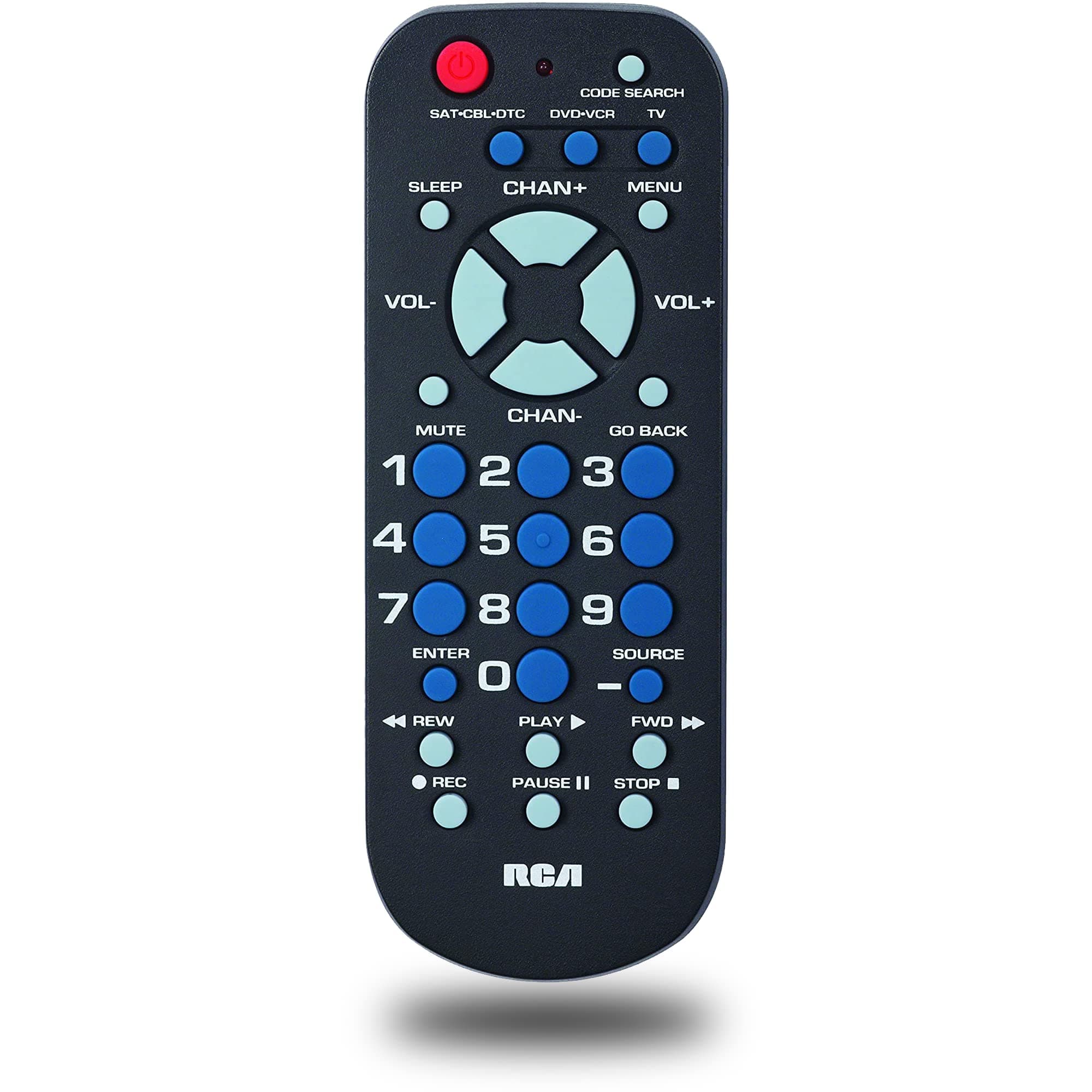 RCA RCR503BE 3-Device Palm-Sized Universal Remote