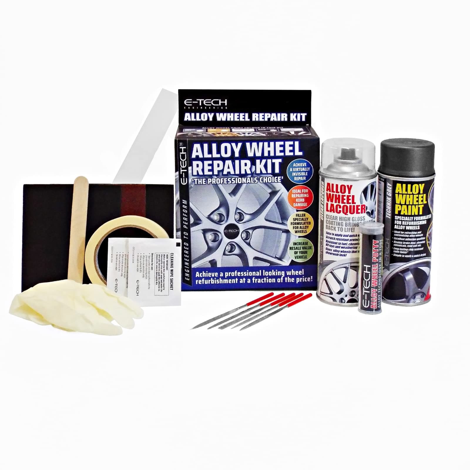 Alloy Wheel Refurbishment Kit-Technik Grey Colour