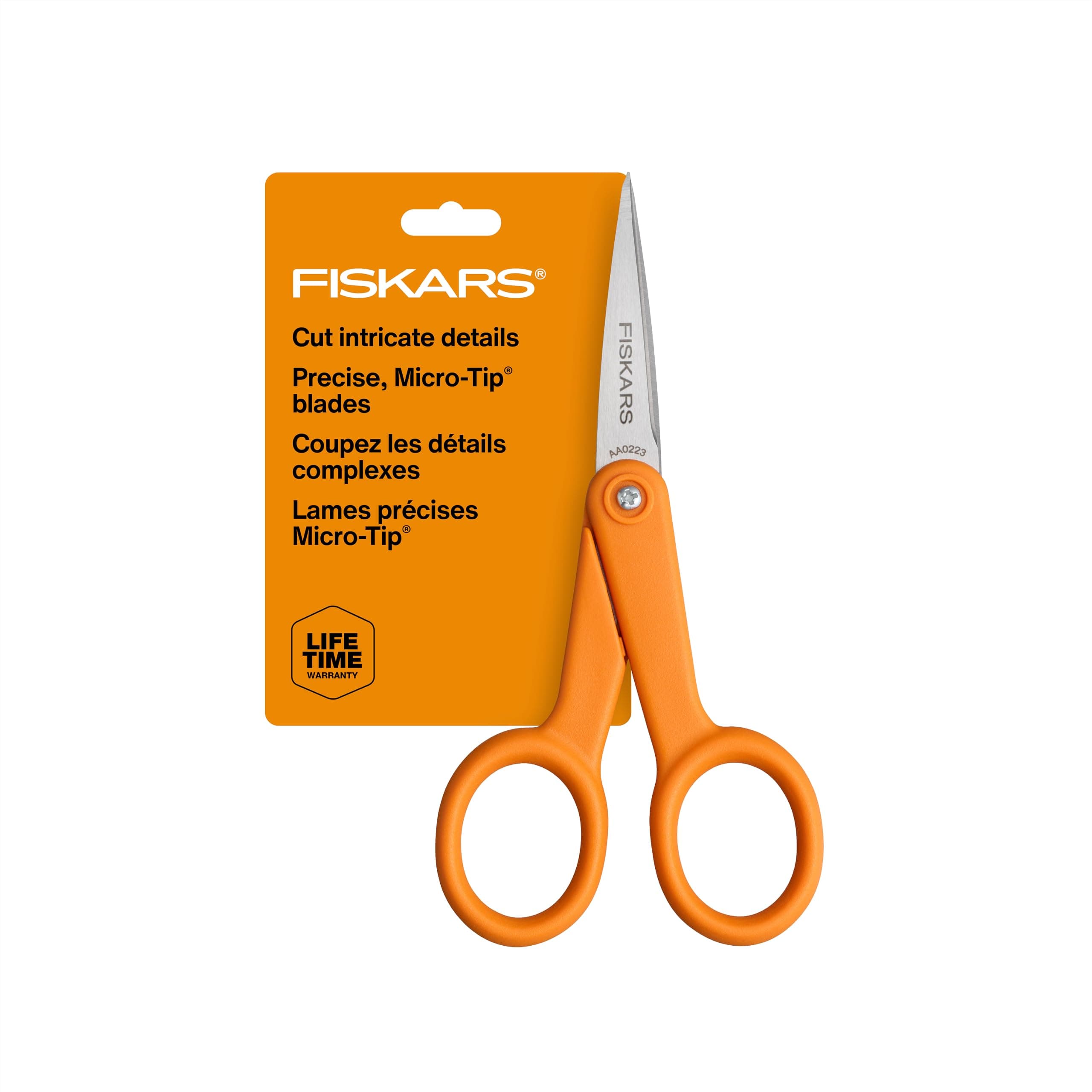 94817797 Micro-Tip Scissors, 5 Inch, Orange