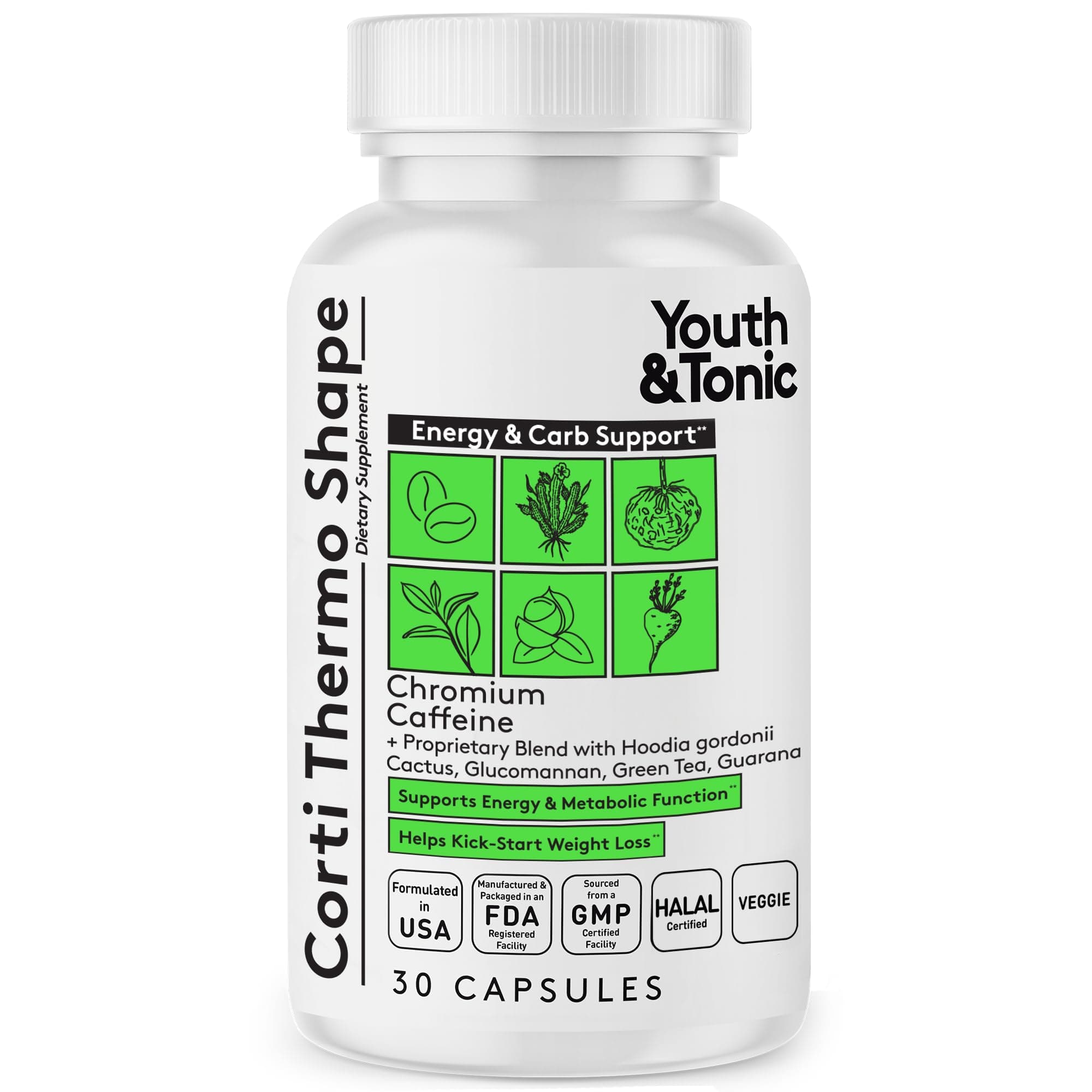 Youth & Tonic Corti Thermo Shape 30 caps