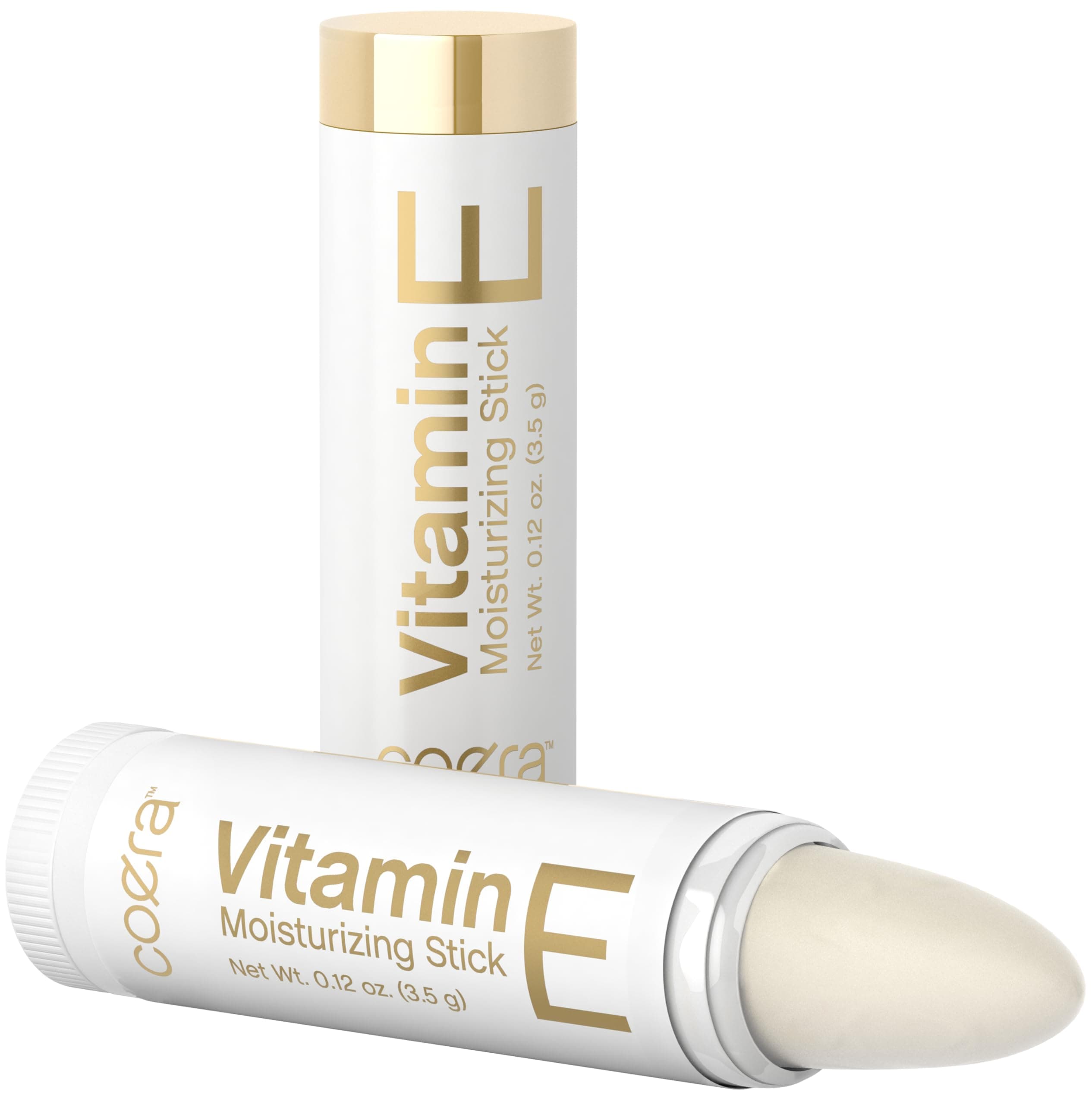 Vitamin E Moisturizing Stick for Lips | .12 oz (2 Pack) | Hydrating & Nourishing Moisturizer | Free of Parabens, SLS & Fragrances