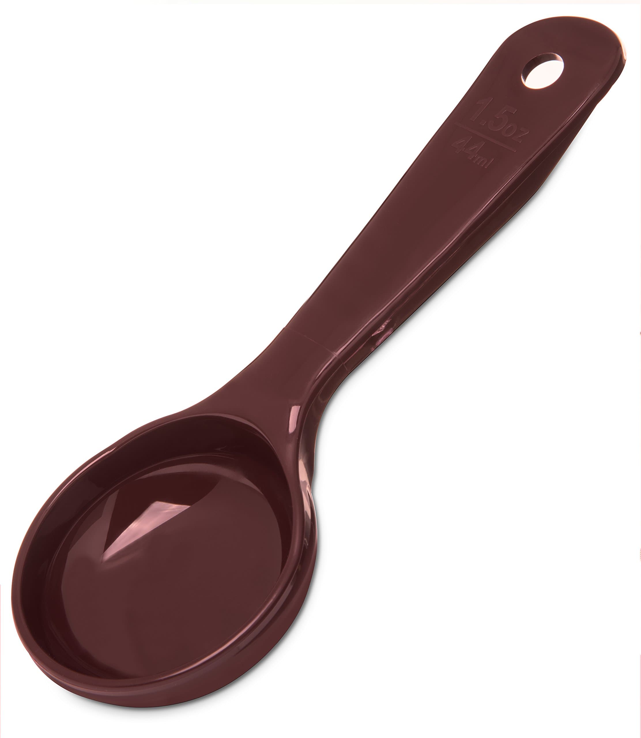 Measure Miser Solid Measuring Spoon with Short Handle, 1.5 Ounces, Brown (Pack of 12)
