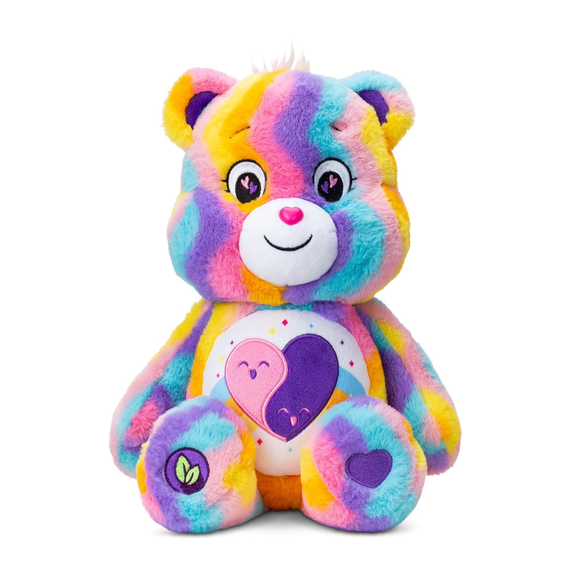 Basic Fun Care Bears Friend Forever Bear Medium Plush Toy 35 cm – Eco-Friendly Collectable Cuddly Bear with Heart Belly Badge for Girls and Boys Aged 4+