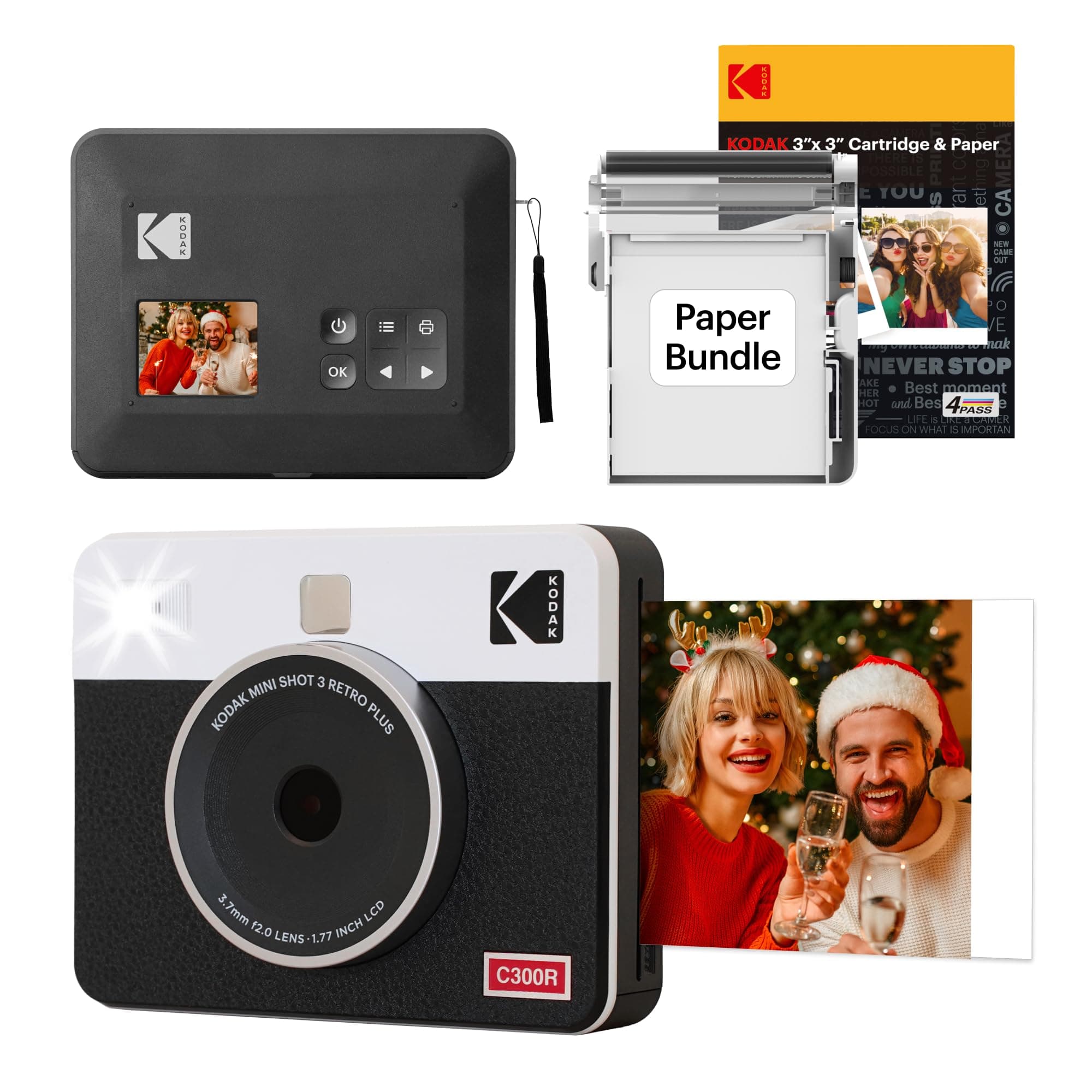 - Kodak Mini Shot 3 Retro 2in1 + 68 Sheets Bundle