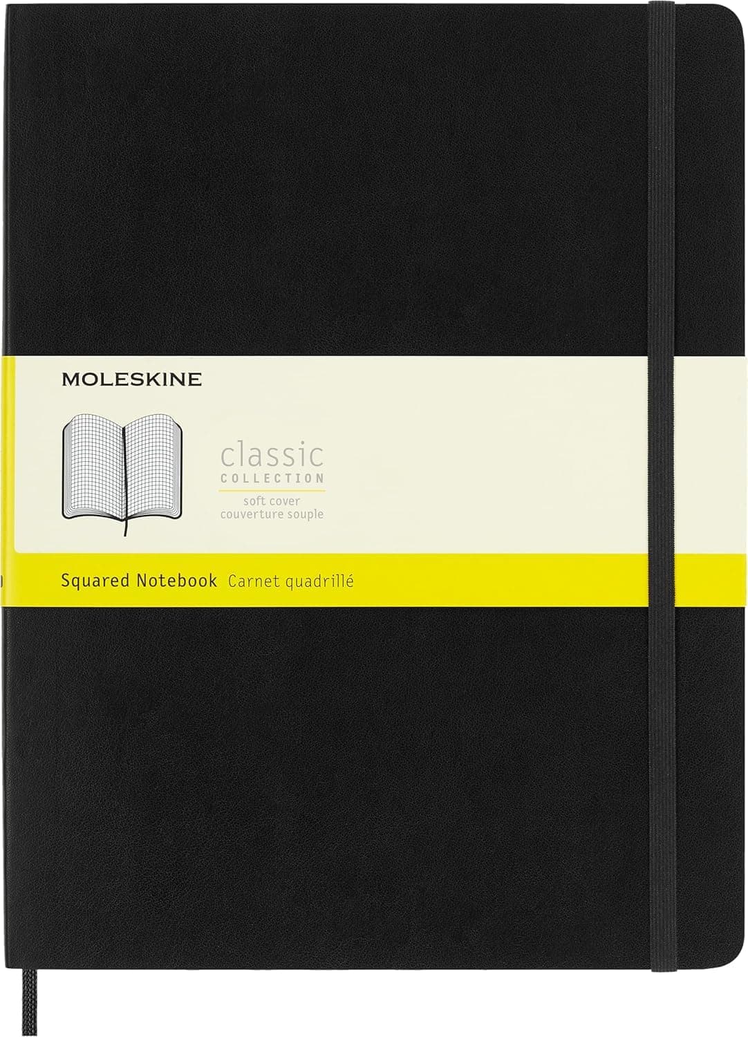 Moleskine Soft Extra Large Squared Notebook Black