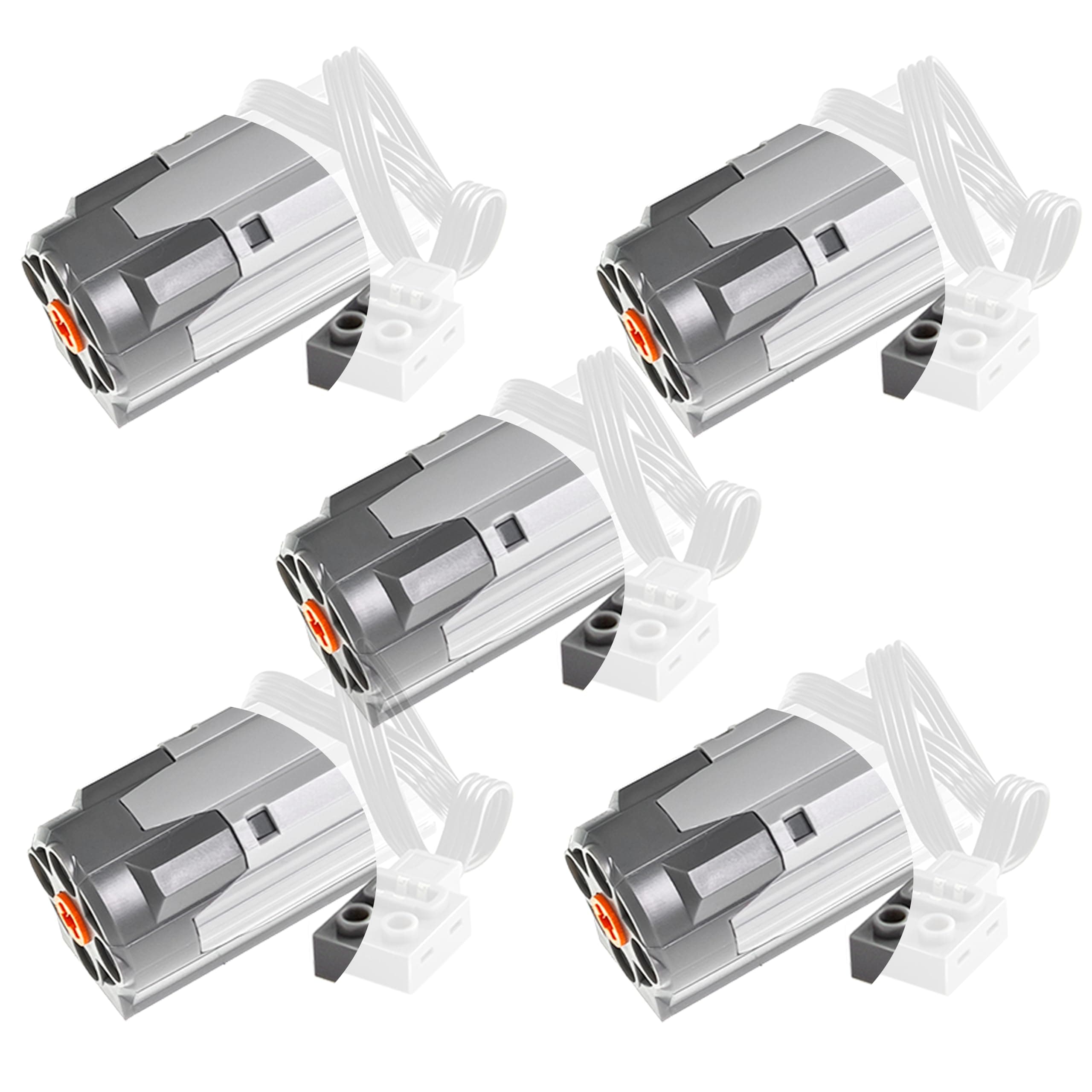 5Pcs Power Function Technic Parts Kit Compatible with M Motor 8883 Lego Motor Kit