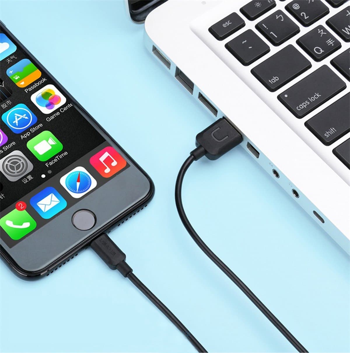 1M/3.3FT Phone Cable, Black