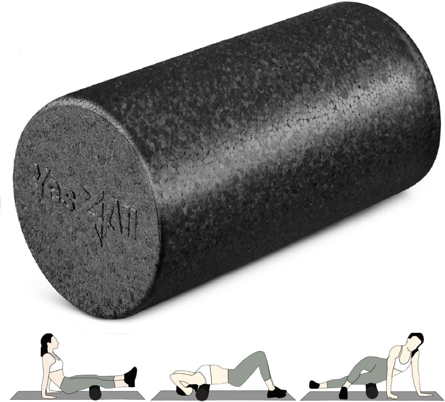 – High-Density EPP Round Back Roller Foam, Exercise Foam Roller for Yoga, Pilates & Stretching - 30, 45, 60, 90 cm