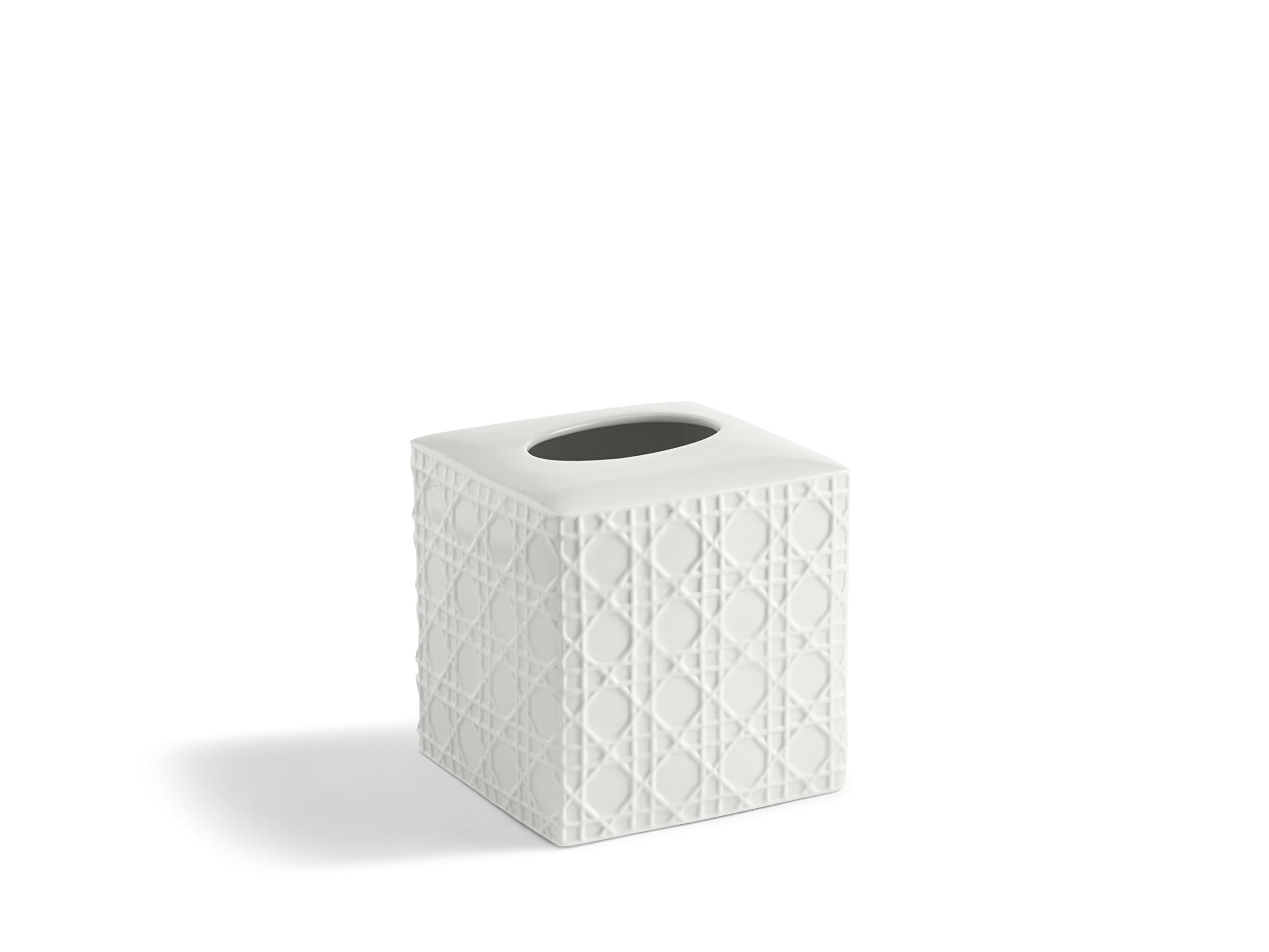 ARN-TH Rattan Tissue Holder, White