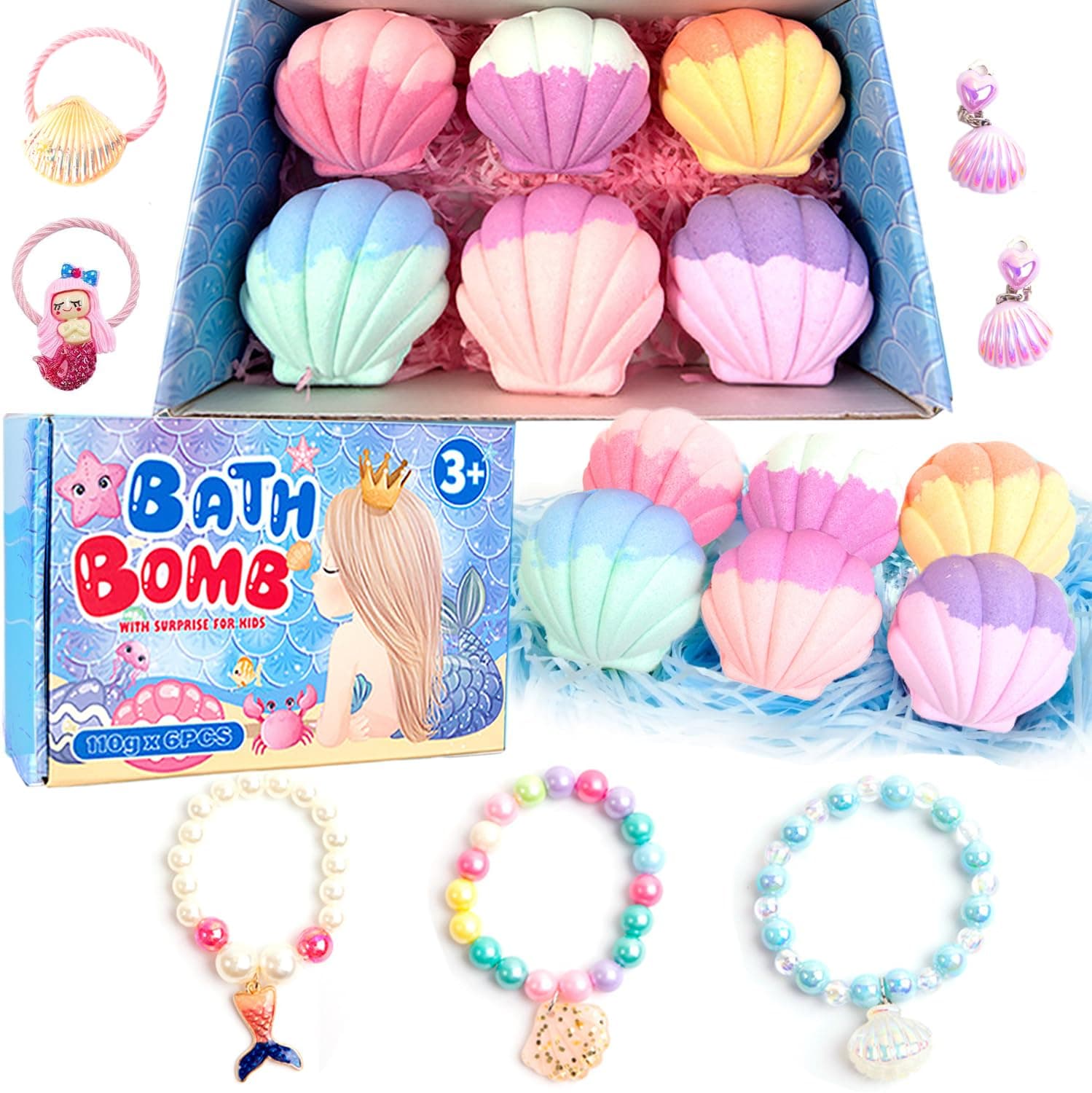 Beauenty Mermaid Bath Bombs for Kids
