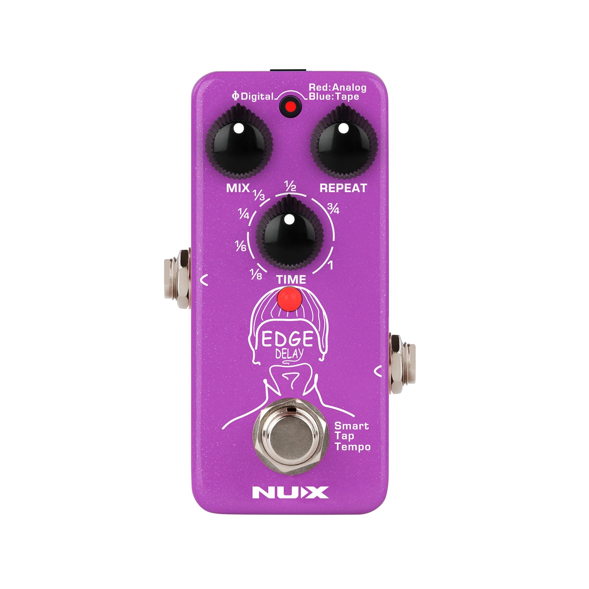 Edge Delay Guitar Effects Pedal with Phi Digital Delay, Analog Delay, and Tape Echo