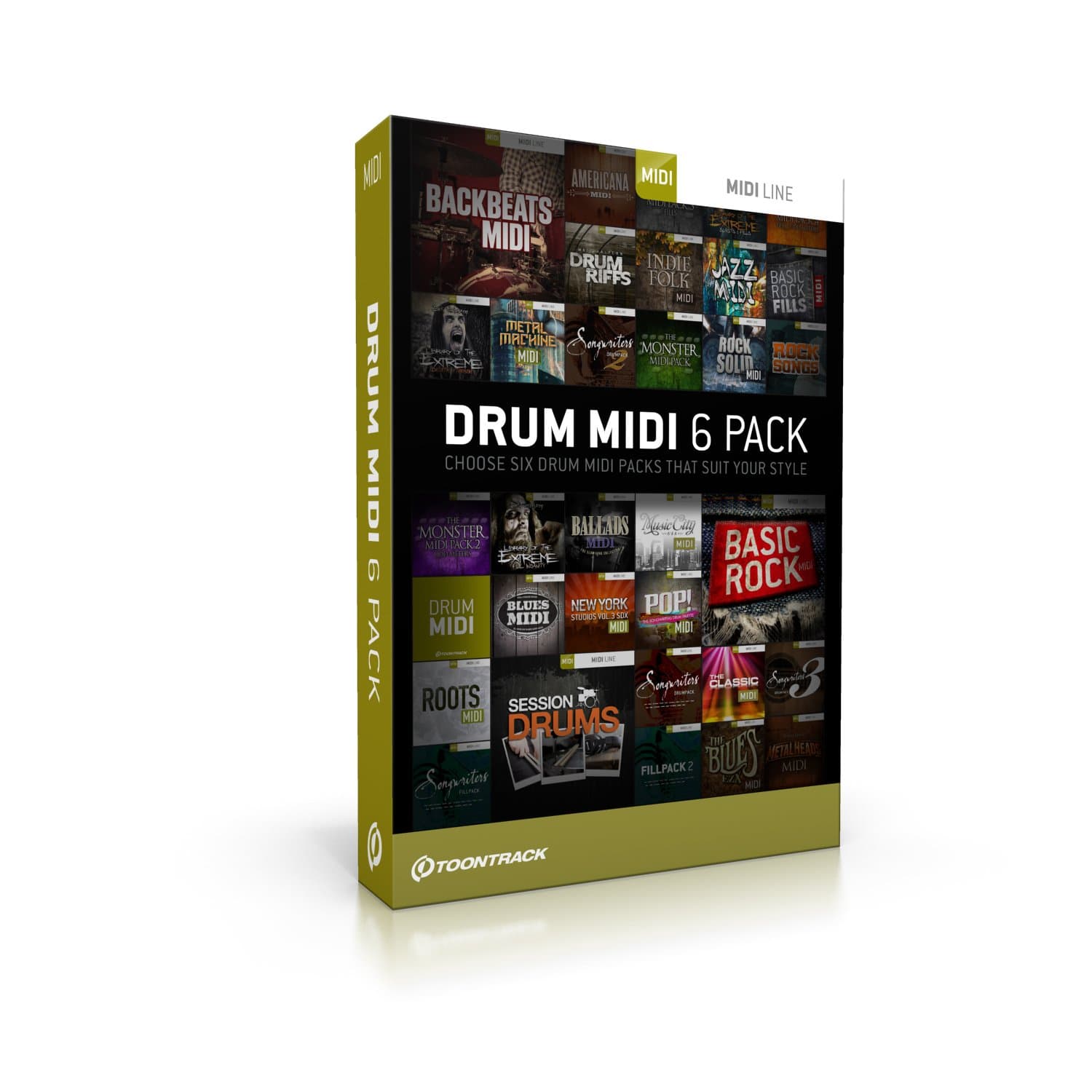 Drum MIDI 6-pack