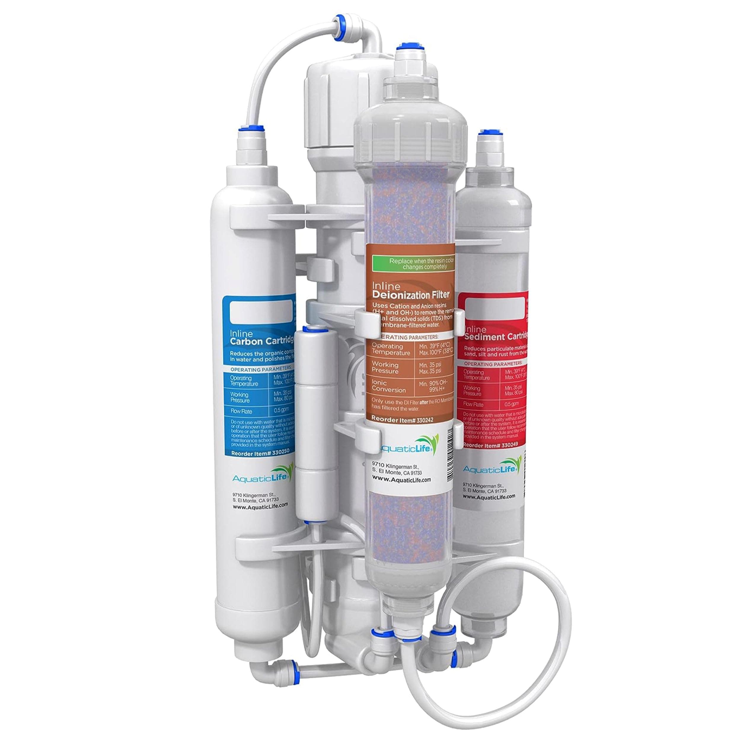 RO Buddie Plus DI Four Stage Reverse Osmosis Deionization Unit 50 GPD