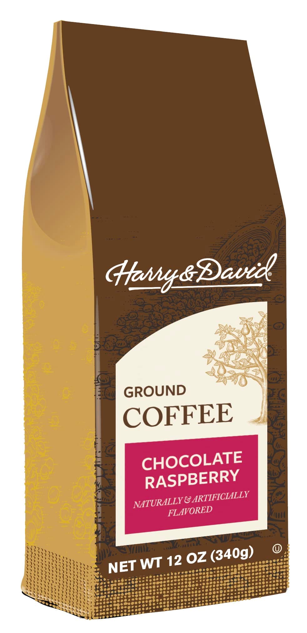 Ground Coffee, Chocolate Raspberry, 12 oz bag