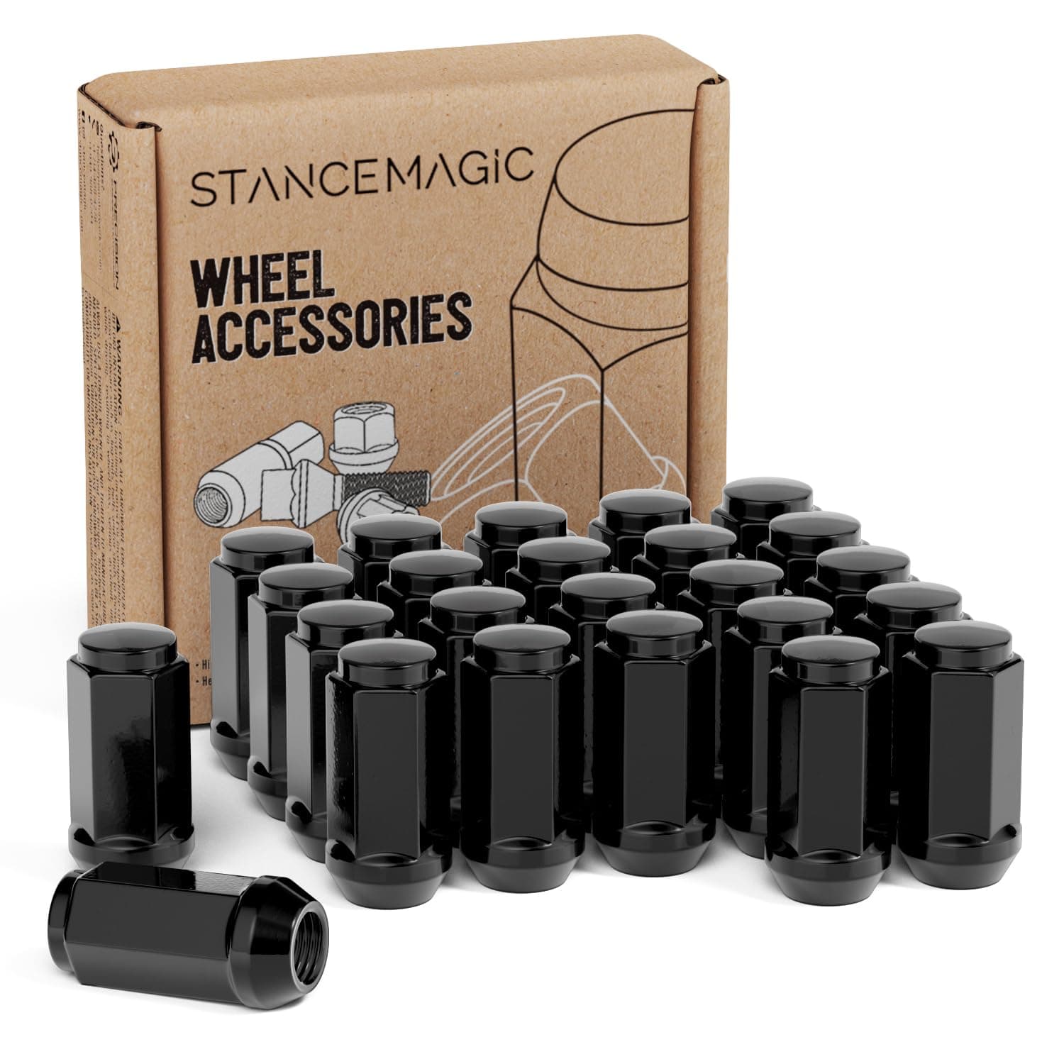 Pack of 24 Lug Nuts for 15-23 F150