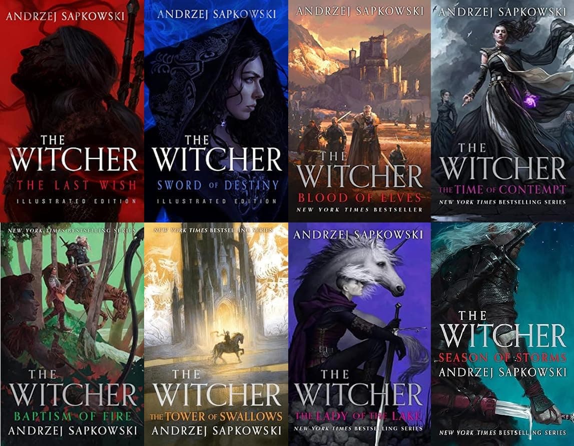Witcher Eight Book Illustrated Collection Set