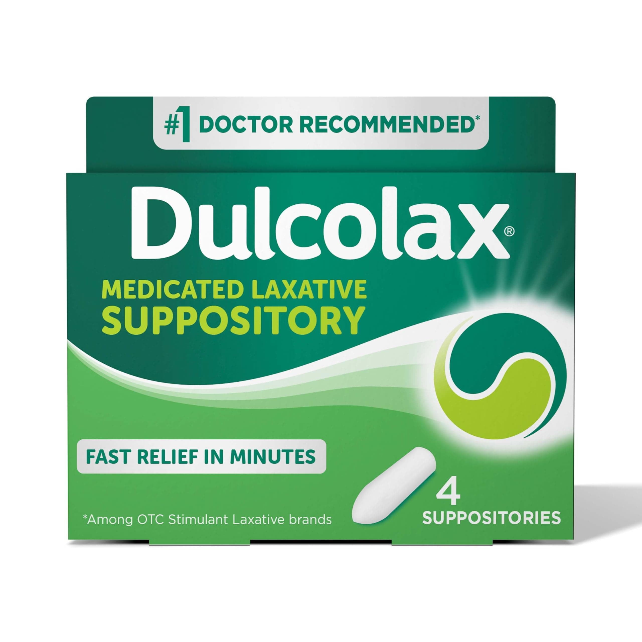 Dulcolax Laxative Suppositories, 4 Count