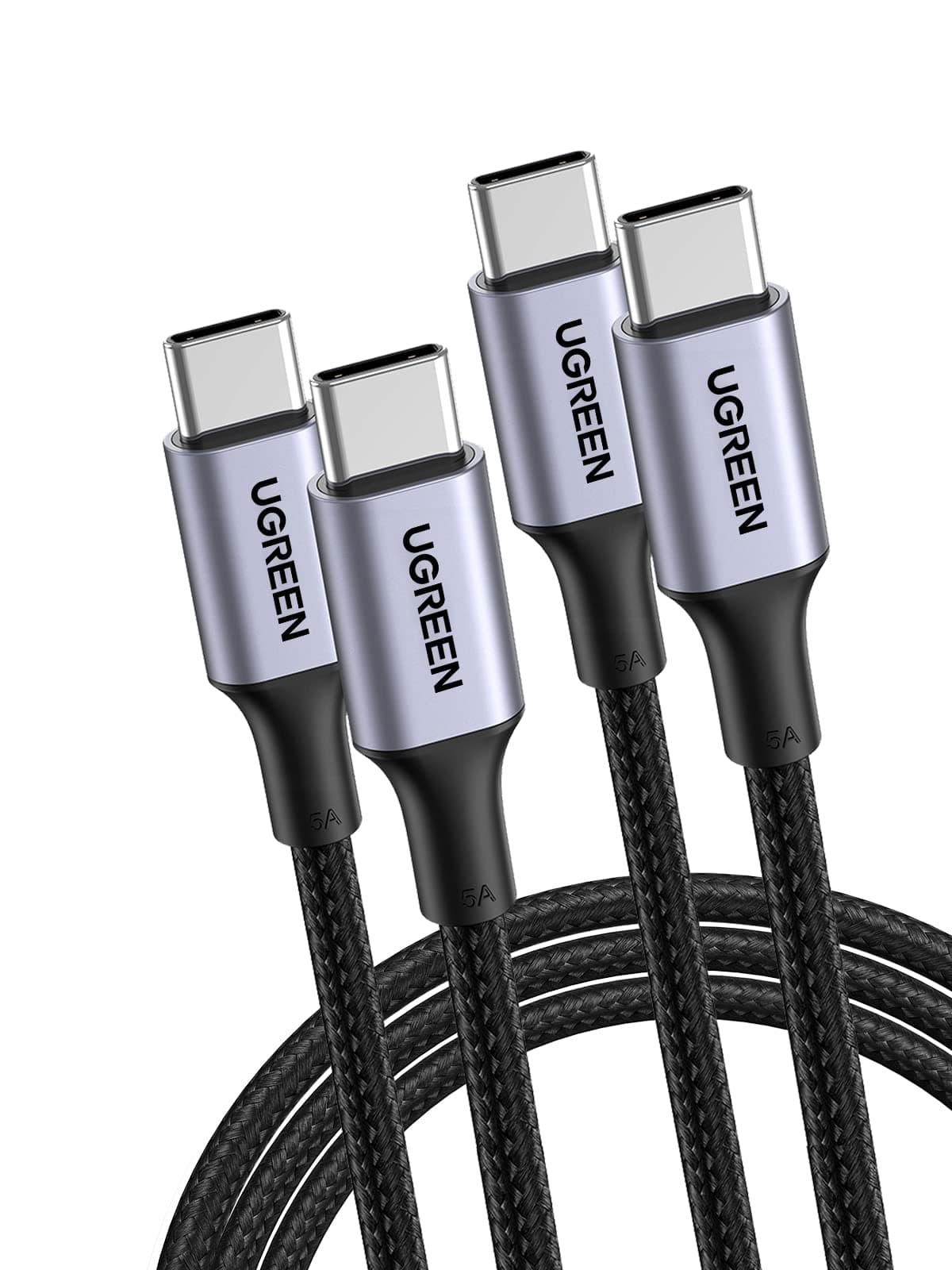 USB Type C Cable PD Compatible 100W/5A Ultra Fast Charging USB C to USB C Disconnect Prevention, Compatible with Type-C Models such as iPhone 15, MacBook Pro, Matebook, iPad, Xperia, Galaxy and