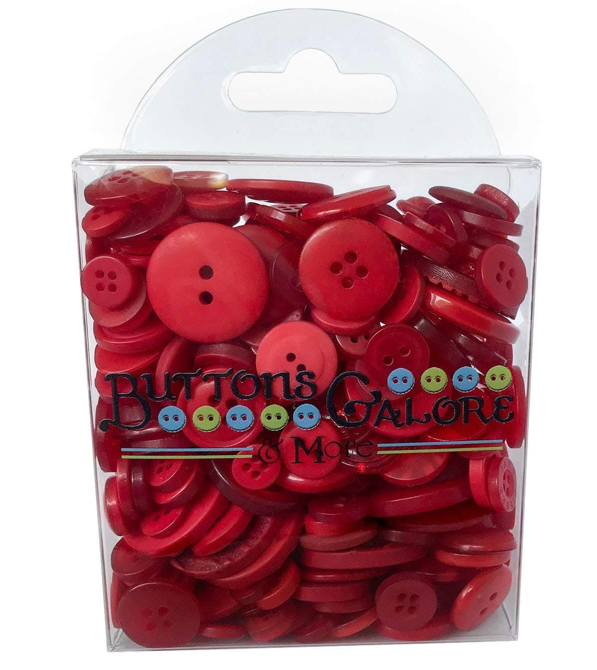 Buttons Galore Hand-Dyed Button, Red