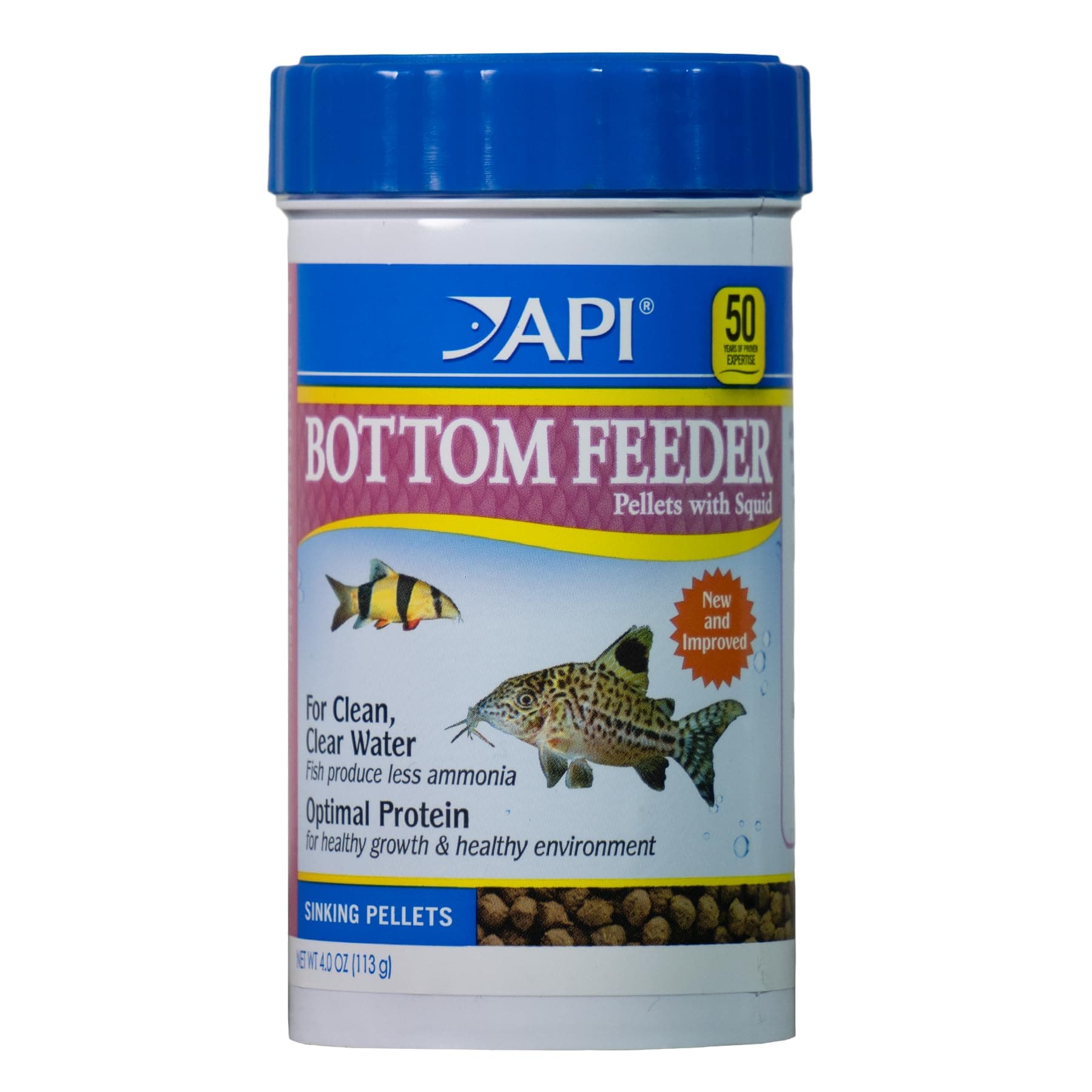 API Bottom Feeder Pellets with Shrimp, 4 OZ