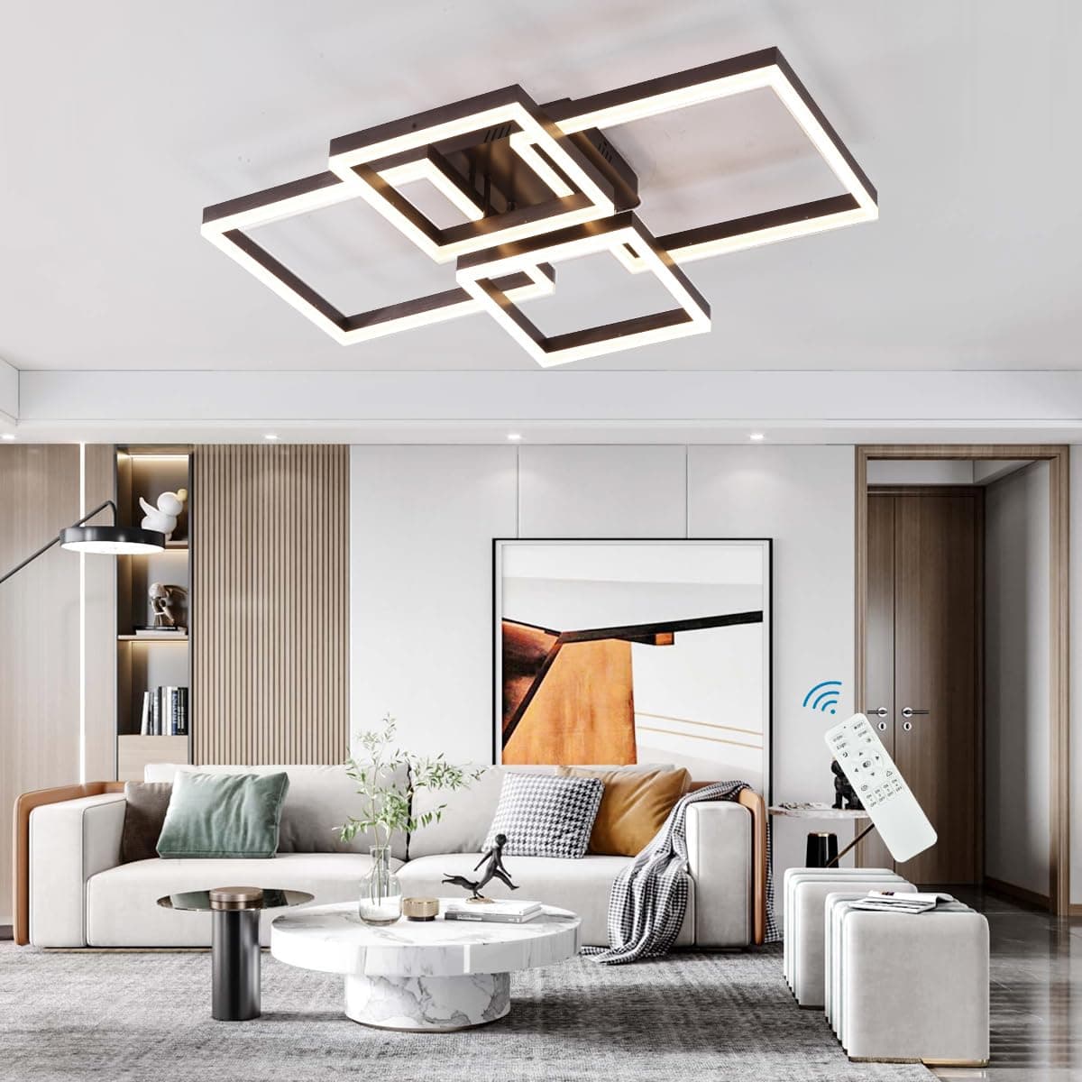 Modern Dimmable Ceiling Light LED Flush Mount