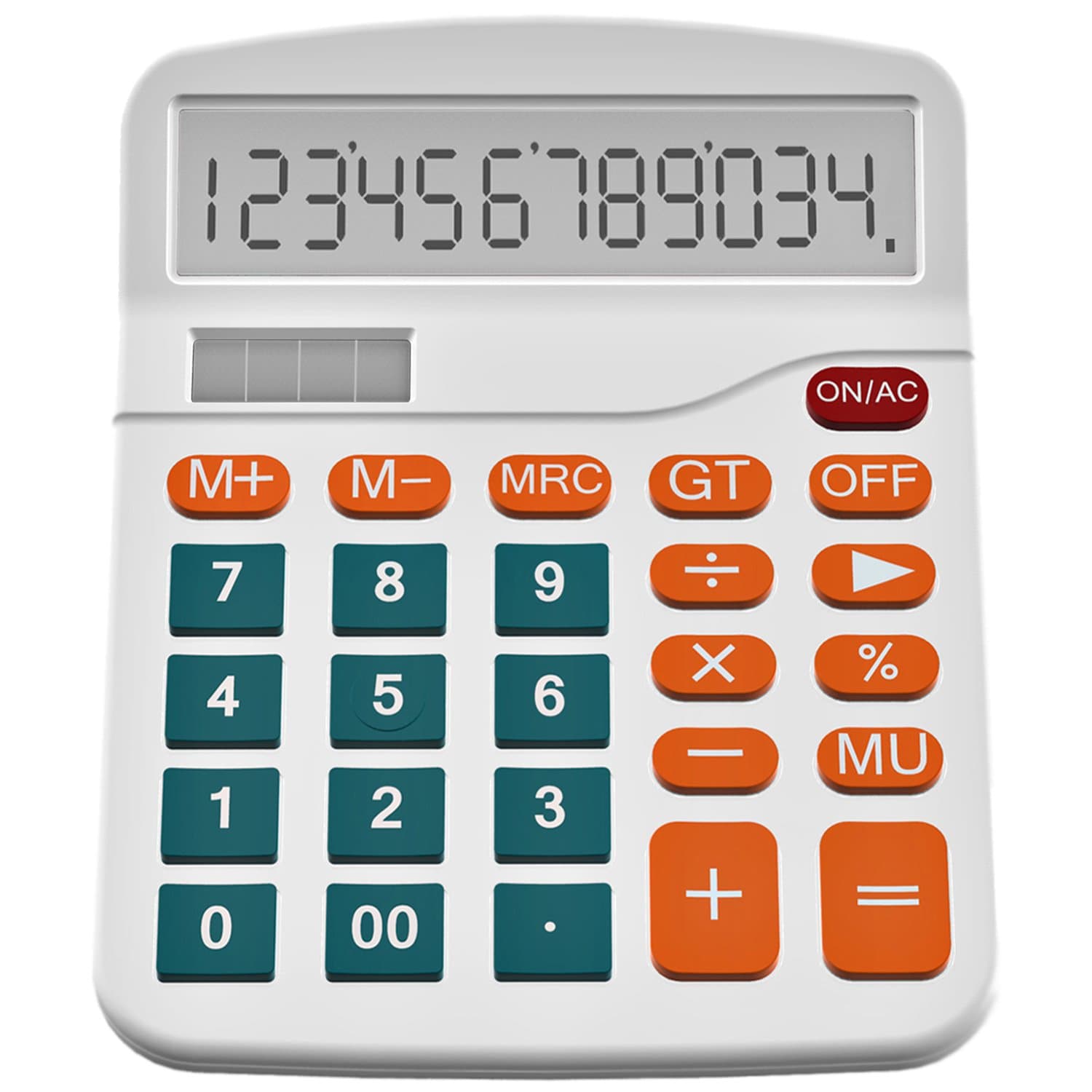 Calculator, Standard Function Desktop Calculator, White