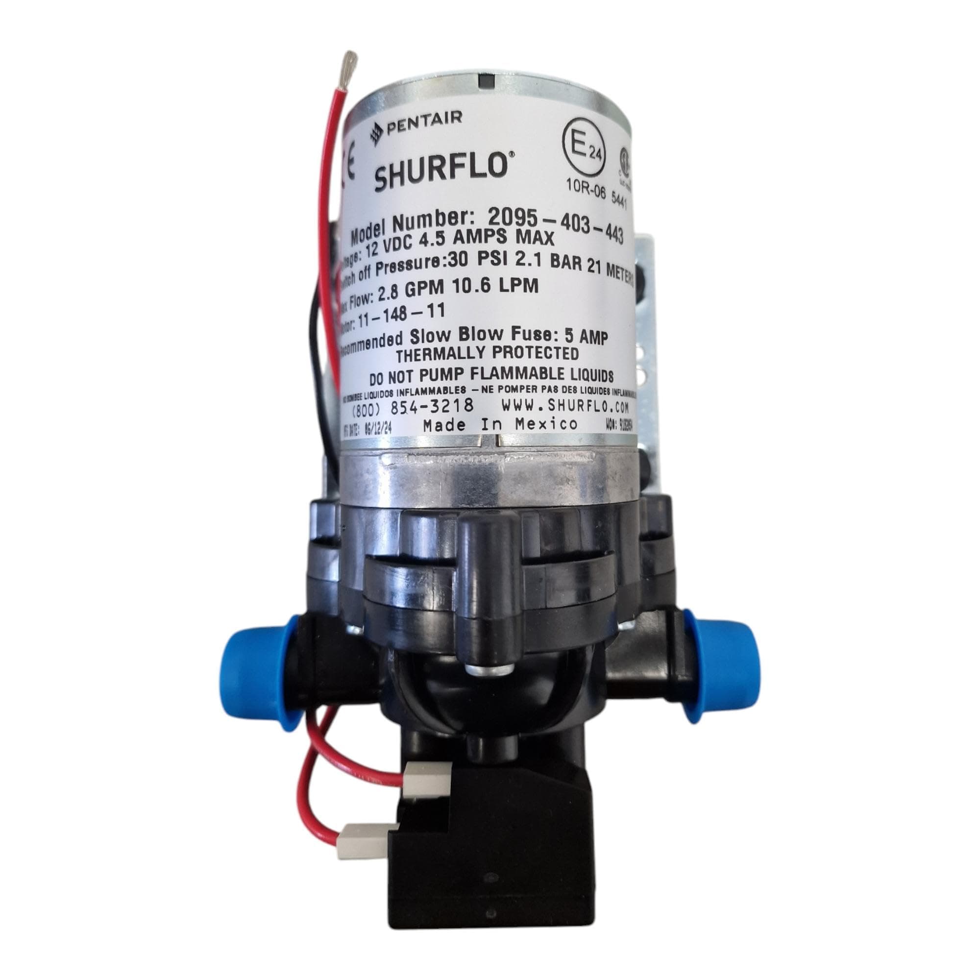 shurflo water pump with filter