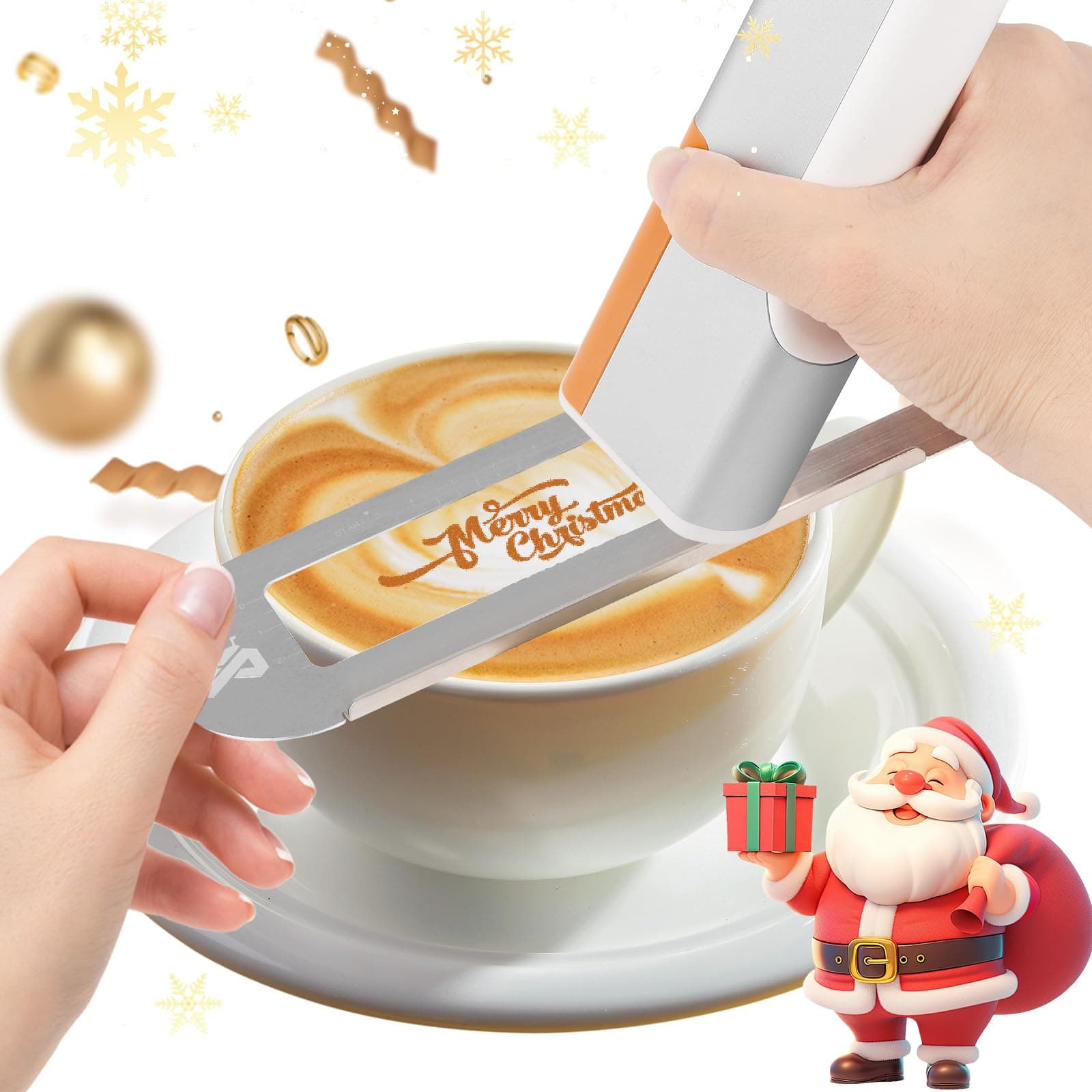 Mxmoonant Coffee Printer Handheld Portable Printpen DIY Custom Text Pattern for Bread Biscuit Cake