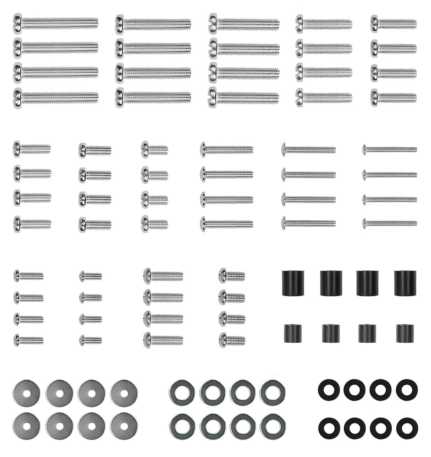Mount-It! Mount-It! TV Mount Hardware Kit, Universal VESA Wall Mount Screw, Washer, Spacer Pack (M4 M5 M6 M8) for TV and Monitor Mounting