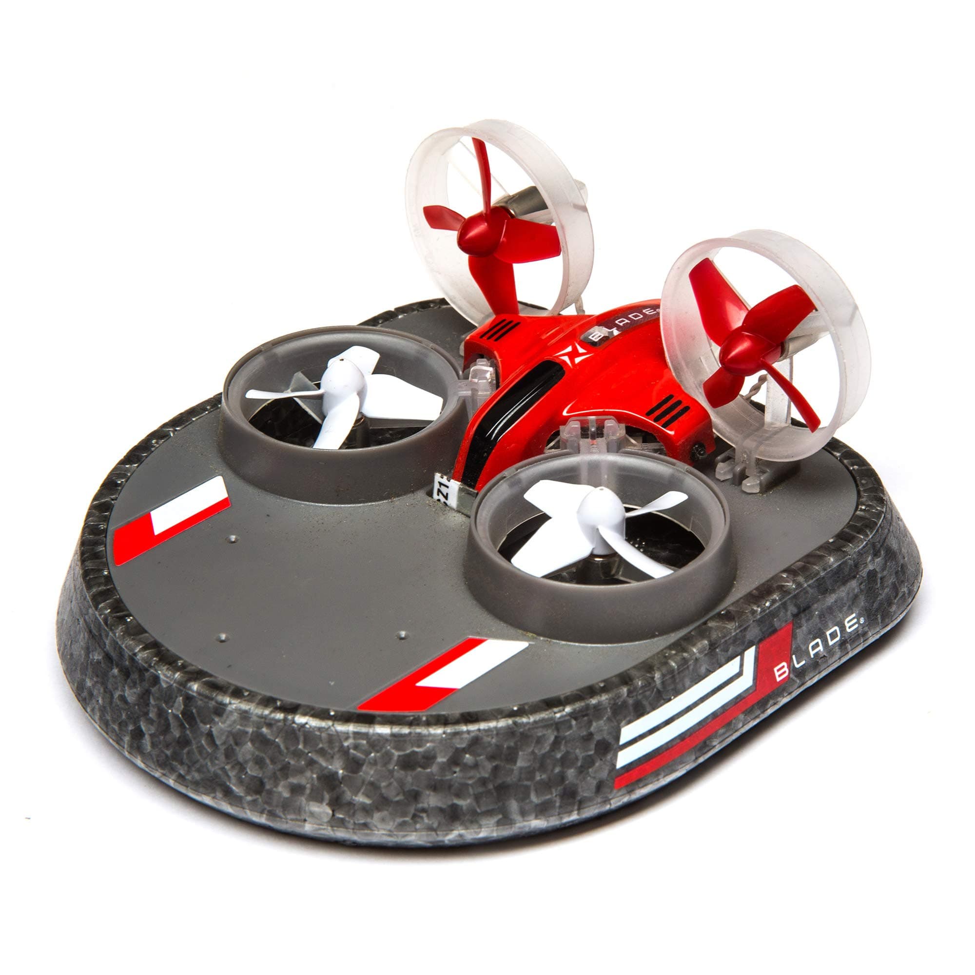 Blade Inductrix Switch RC Micro Drone RTF 3-in-1 (Switchable Mini Drone, Hovercraft, Watercraft) with LED Lights, 2.4GHz Transmitter, Battery & USB Charger: BLH9800 (Red)