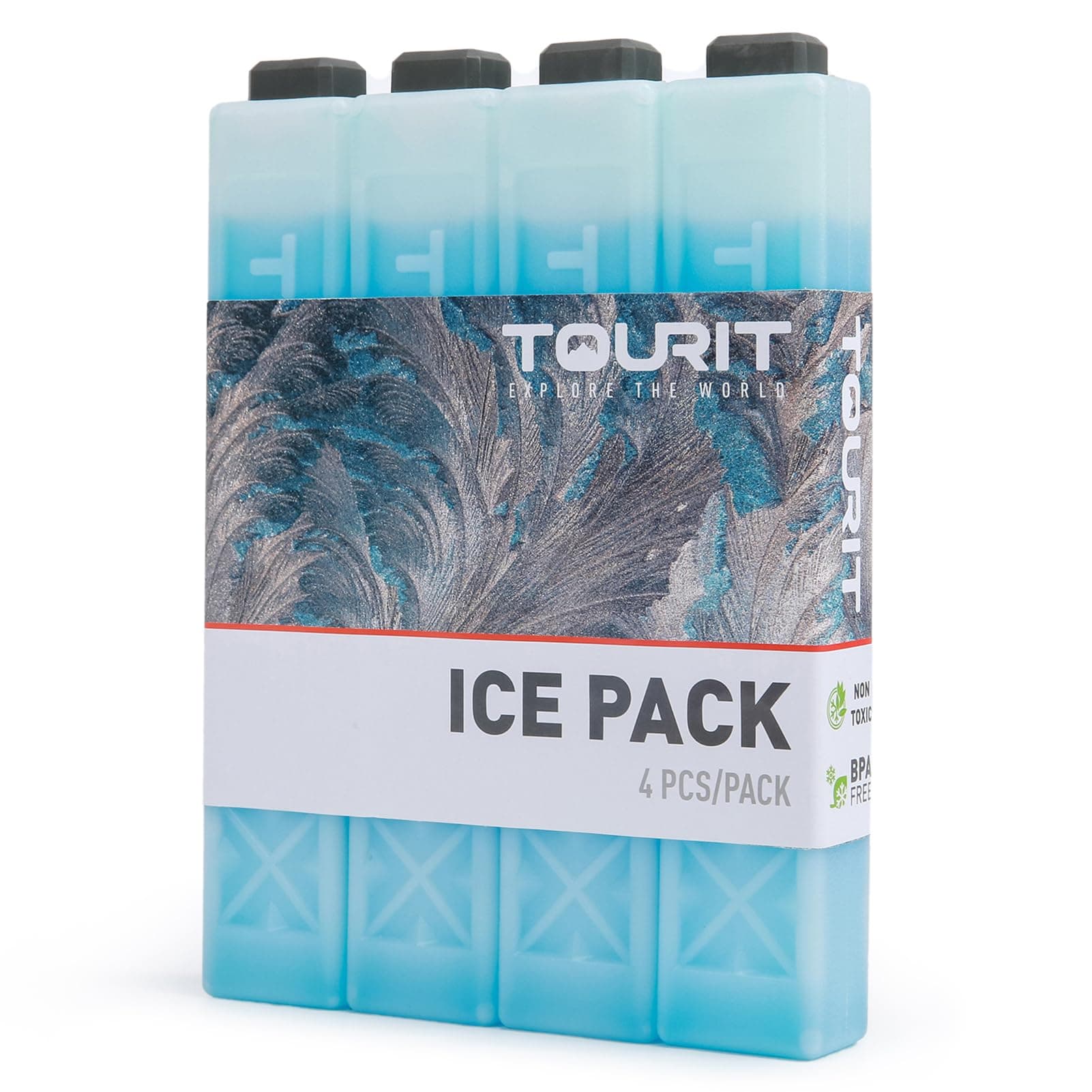 TOURIT Ice Packs for Coolers Reusable Long Lasting Freezer Packs for Lunch Bags/Boxes, Cooler Backpack