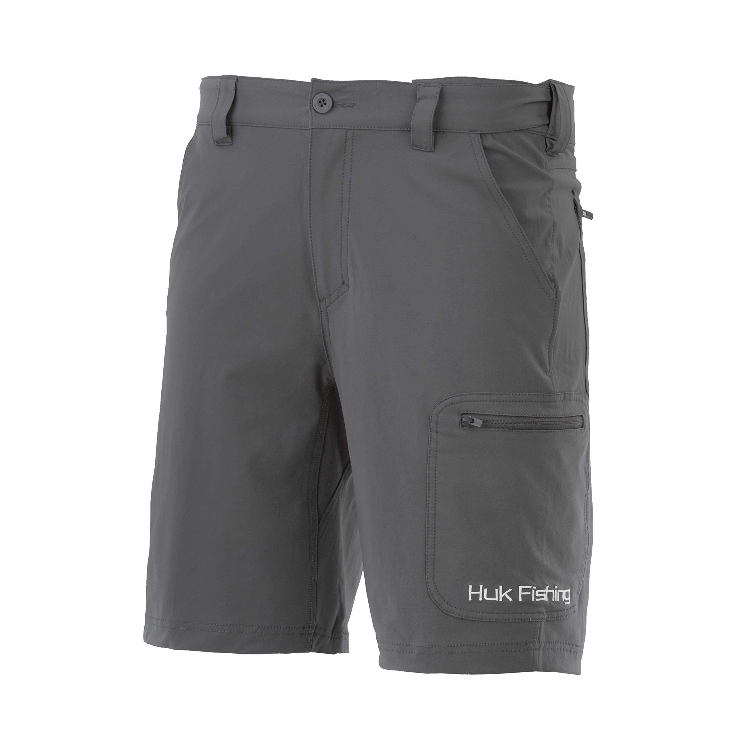 HUK Men's Next Level 10.5" Short | Quick-Drying Performance Fishing Shorts with UPF 30+ Sun Protection Short