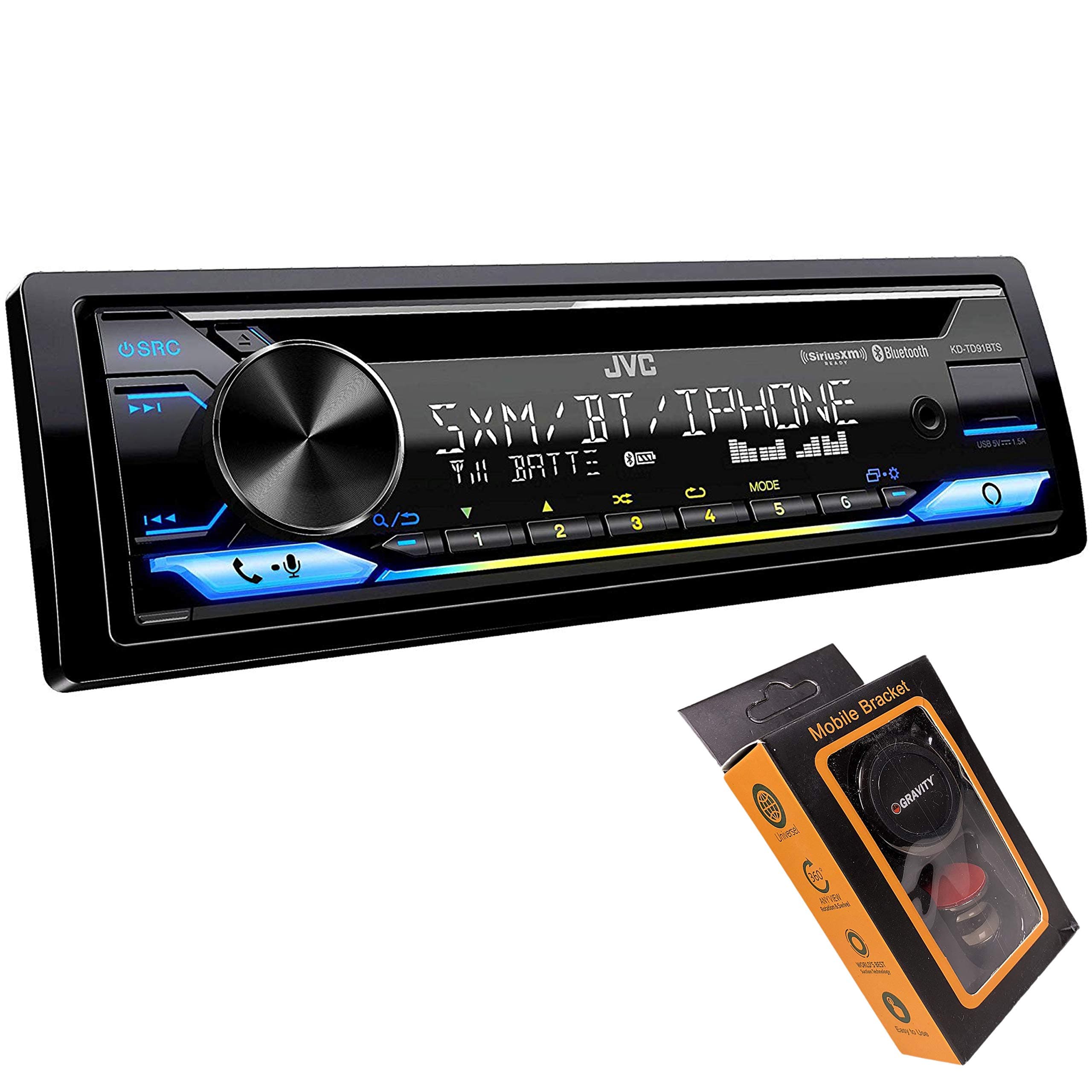 JVC KD-R970BTS CD Receiver with Bluetooth and Front USB/AUX Input