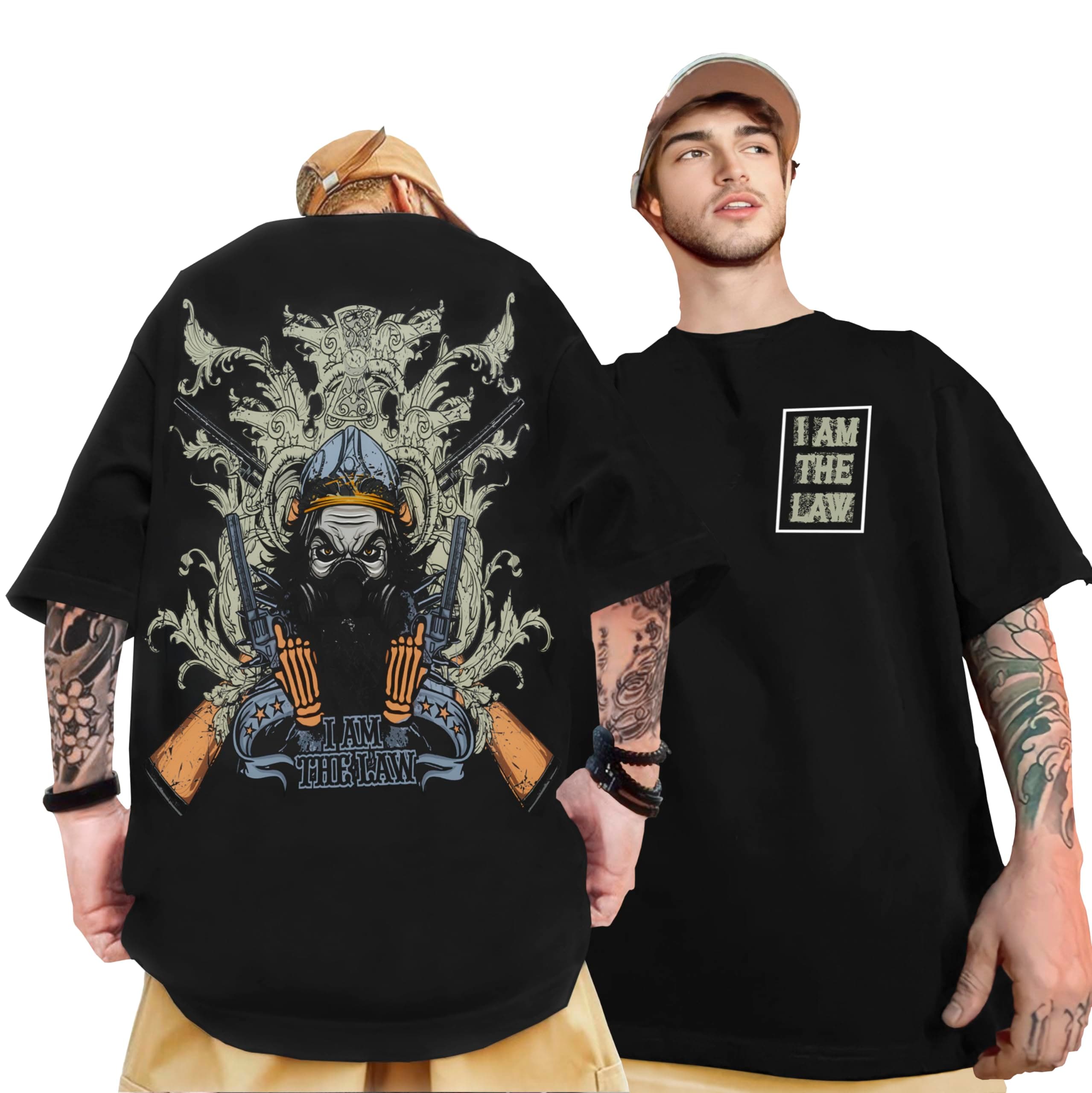 Mens Oversized Graphic Printed Tshirt