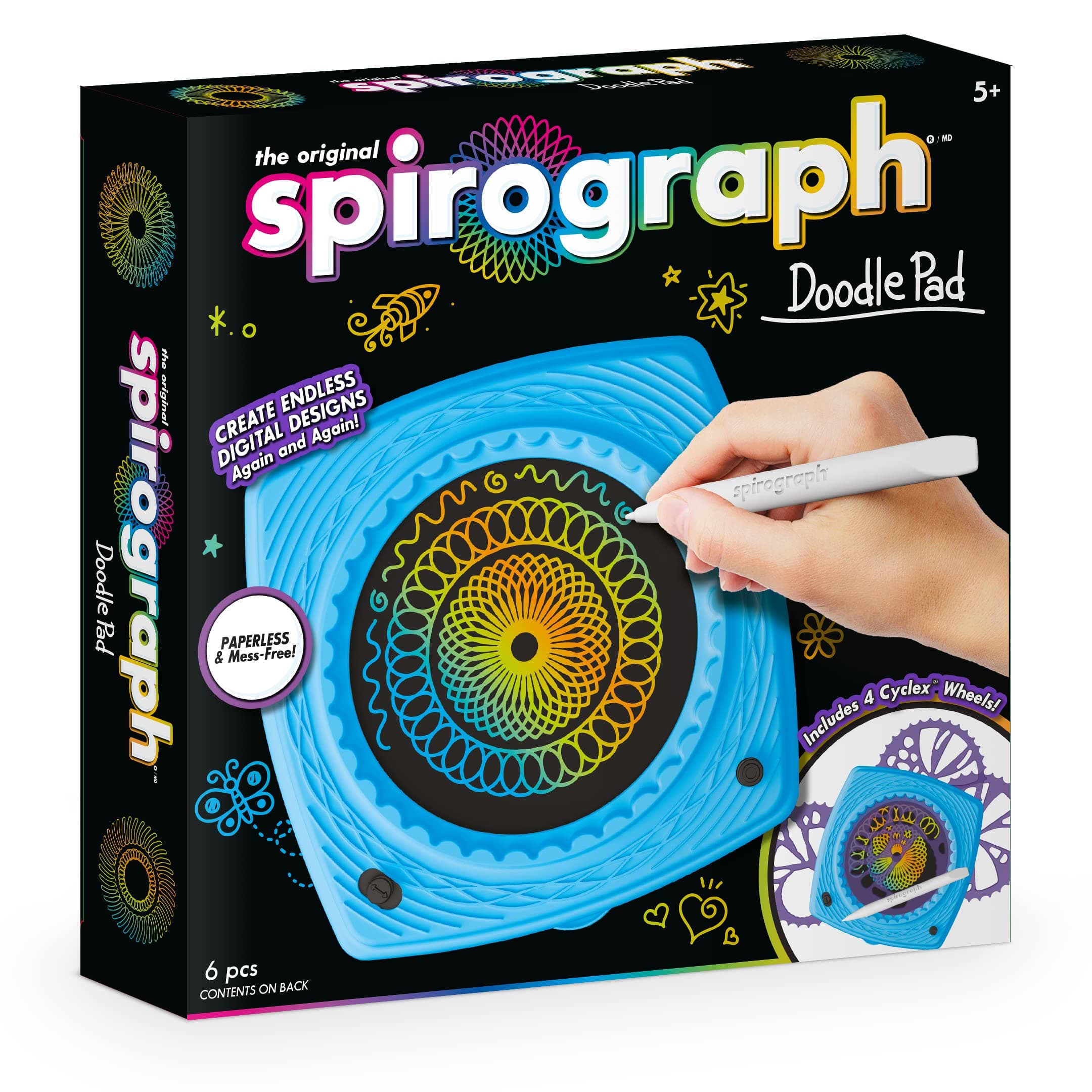 Spirograph Electronic Doodle Pad, Black