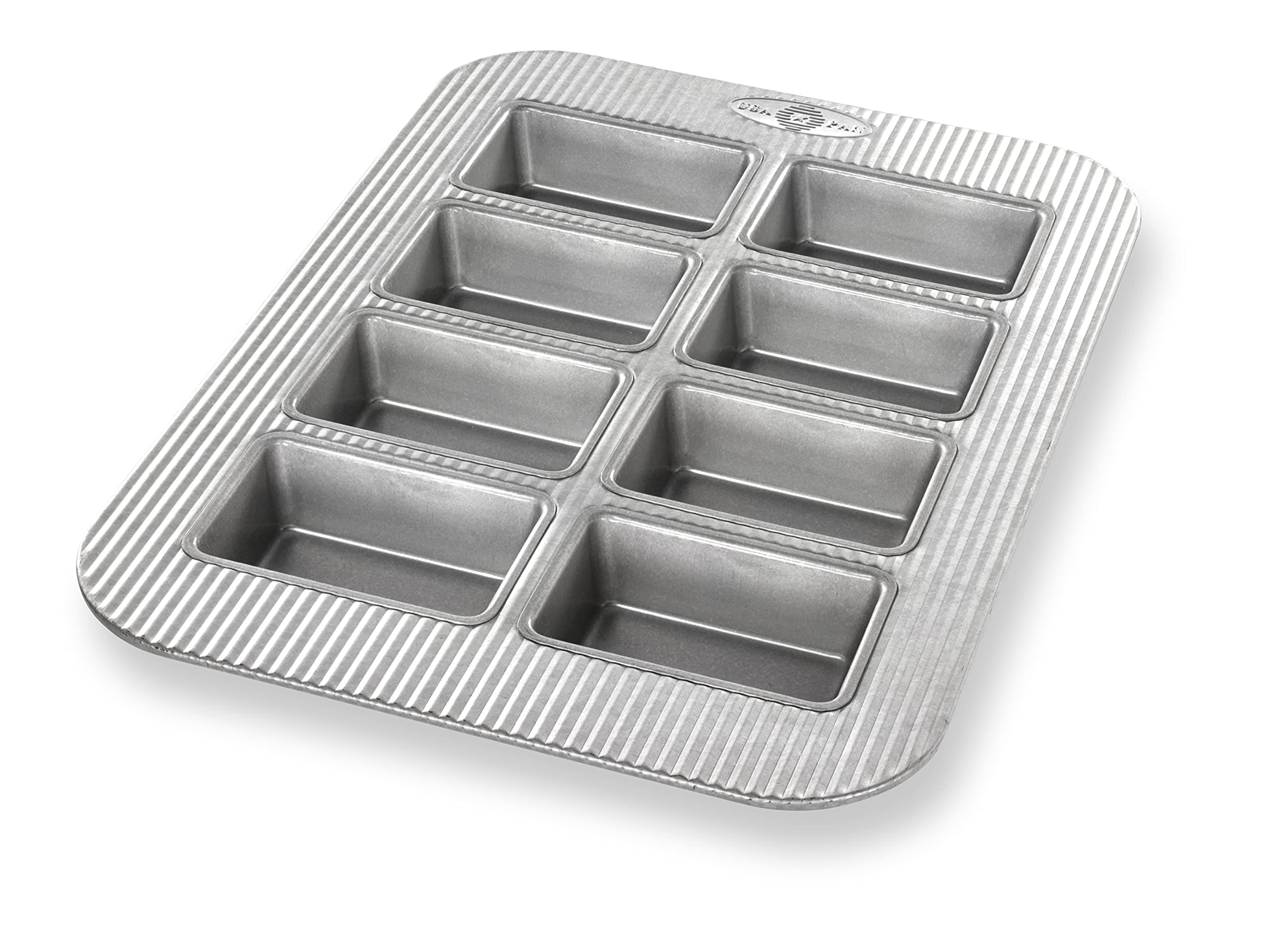 Bakeware Aluminized Steel Mini Loaf Pan, 8-Well