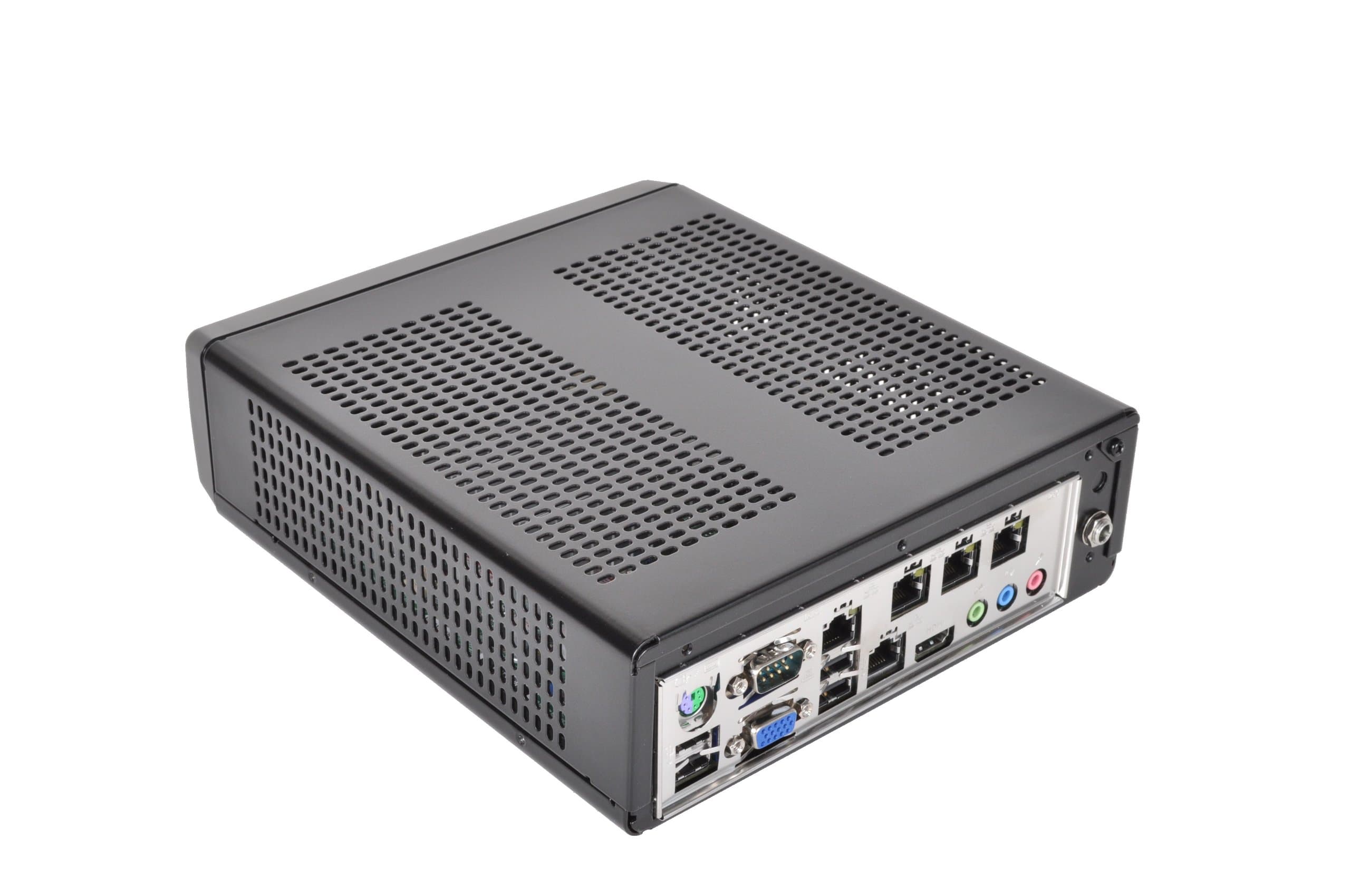 Mo-Co-So Barebones Mini ITX Router, Firewall, Network Traffic Monitor/Sniffer with 2Gb DDR3 RAM, 1.8Ghz Dual Core Atom 2550 CPU, 5x Gbe LAN Jacks, PicoPSU-80, and AC to DC Power Supply Ideal for use with pfSense 2.x 32 or 64 Bit Versions Also compatible with m0n0wall, Smoothwall, and Others