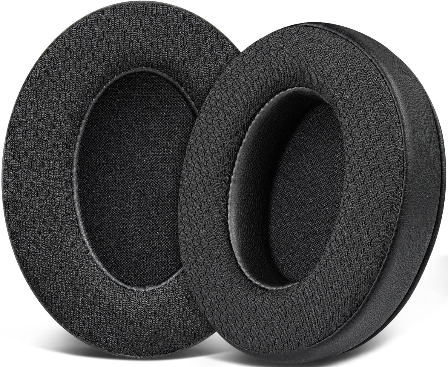 Mesh Fabric Earpads for HyperX Cloud 2/3/1/Alpha/Flight/Stinger/Core/Pro, CloudX Stinger/Flight Series Headset - Black