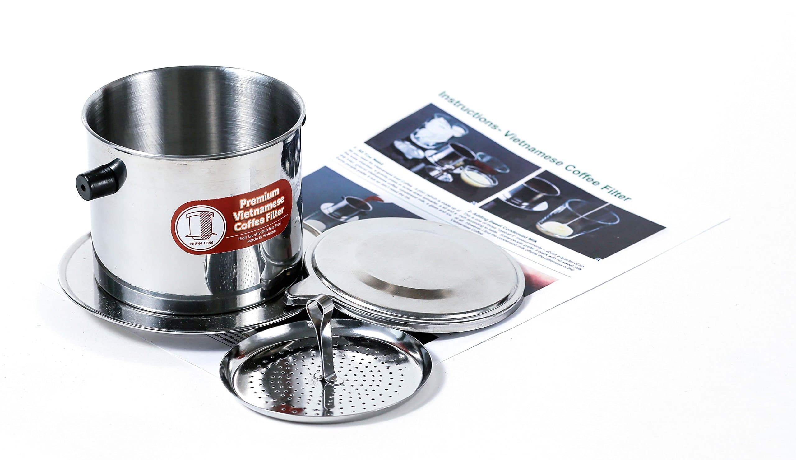 Vietnamese Coffee Filter Phin, Gravity Insert, One Cup (1, Large) (in Many Sizes)