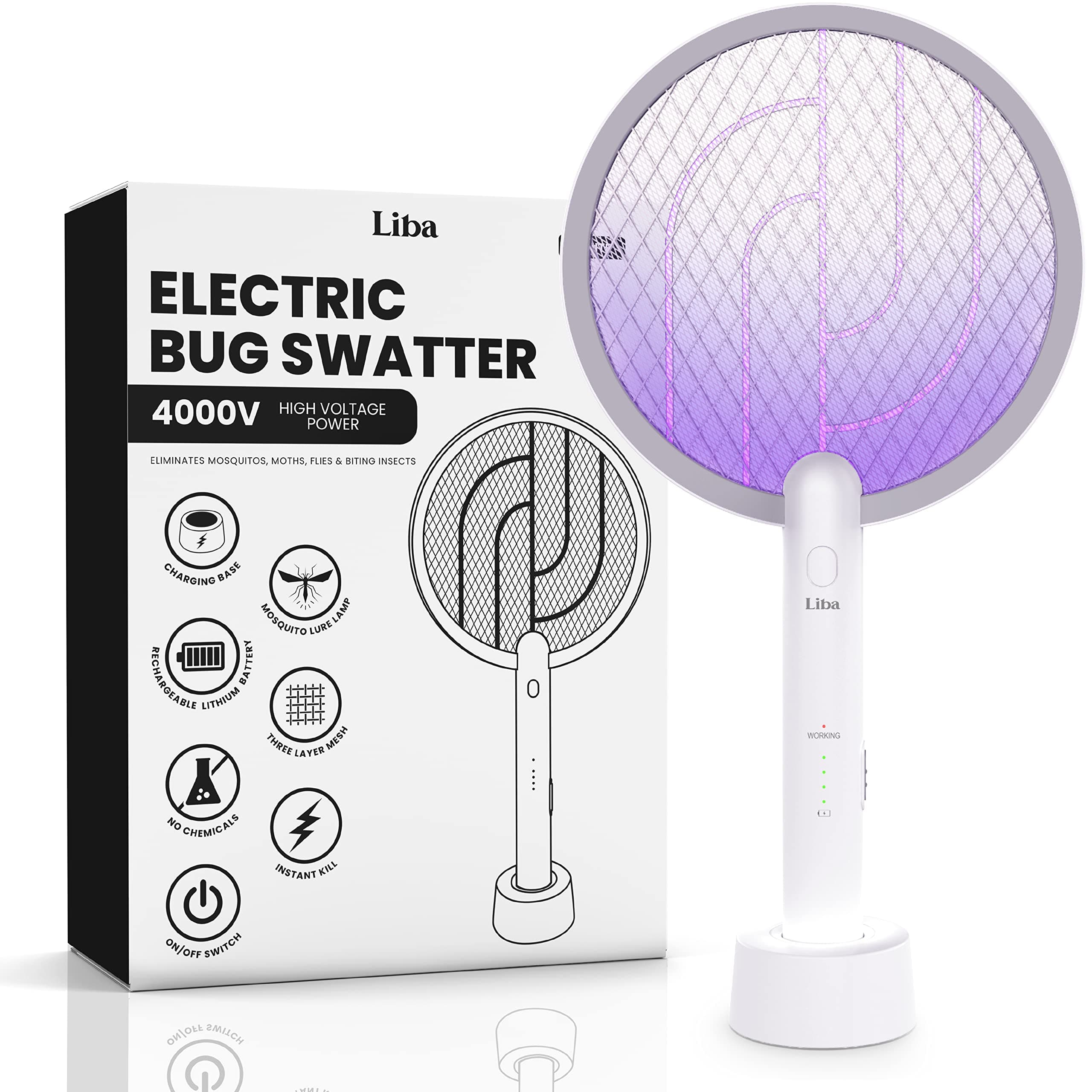 LiBa Electric Fly Swatter Racket