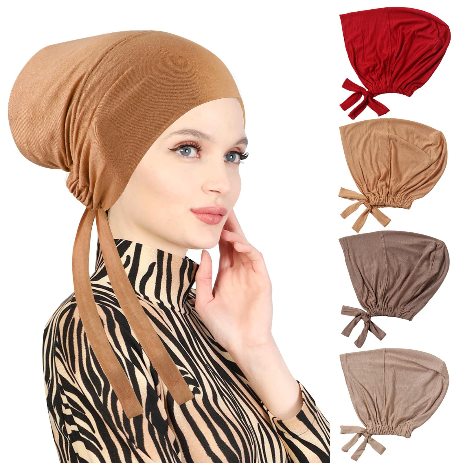 4 Pcs Hijab Undercaps
